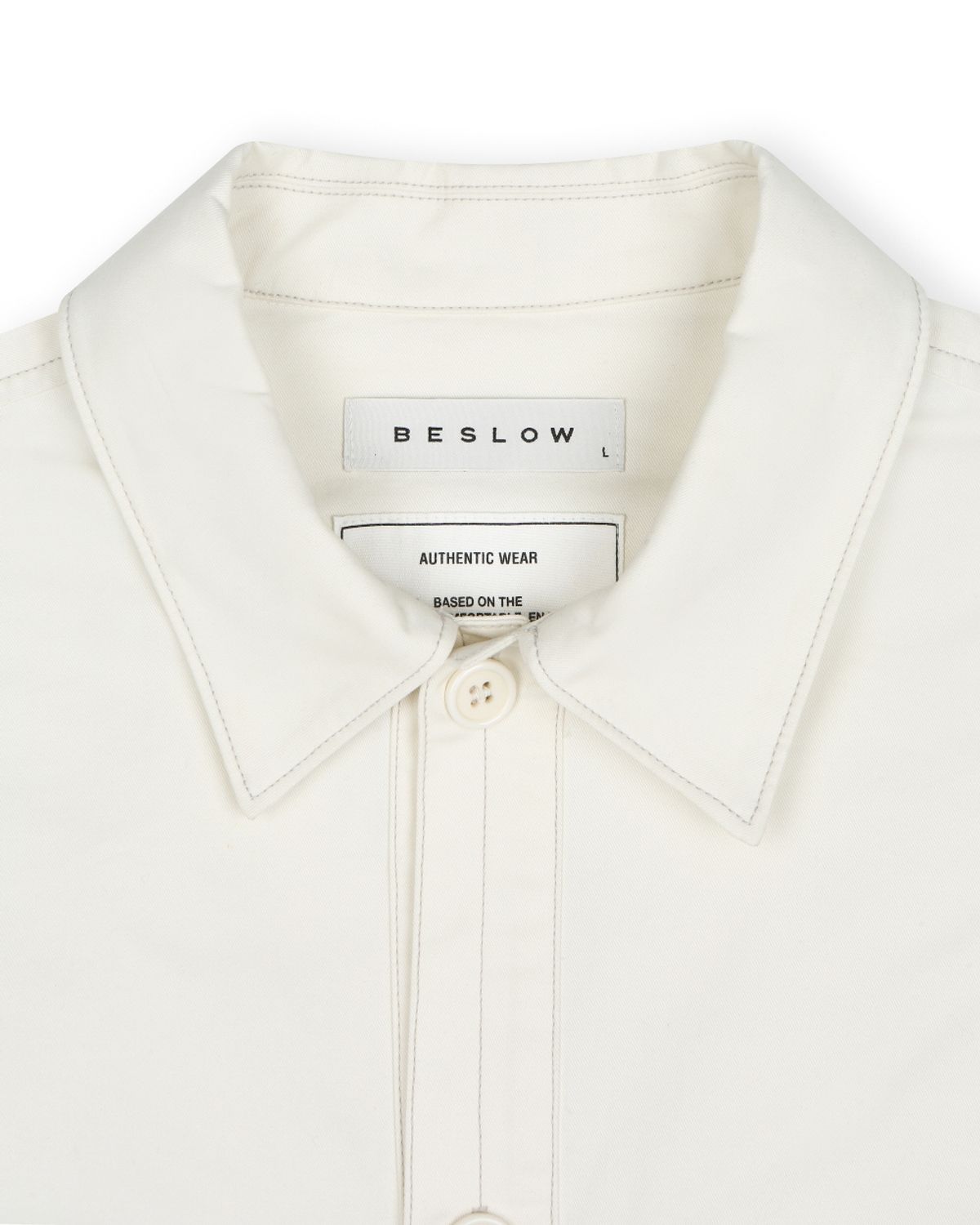 비슬로우(BESLOW) MILITARY BIG POCKET COTTON JACKET CREAM