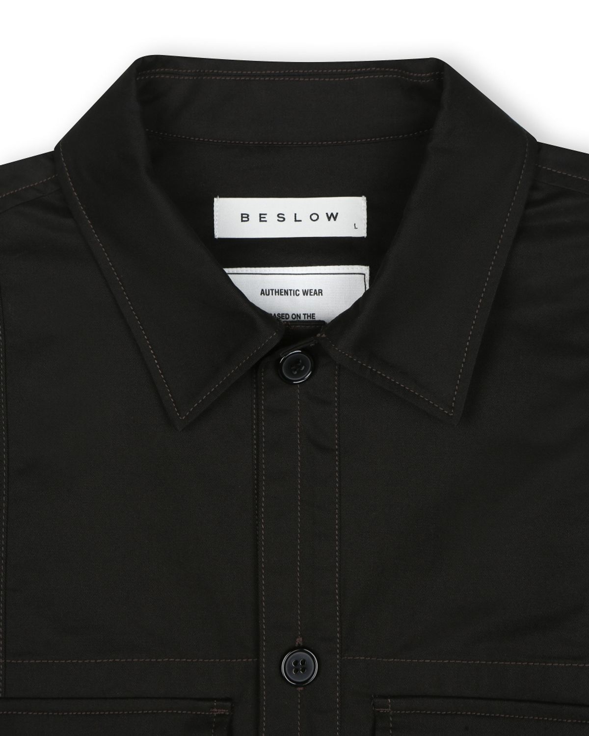 비슬로우(BESLOW) MILITARY BIG POCKET COTTON JACKET BLACK