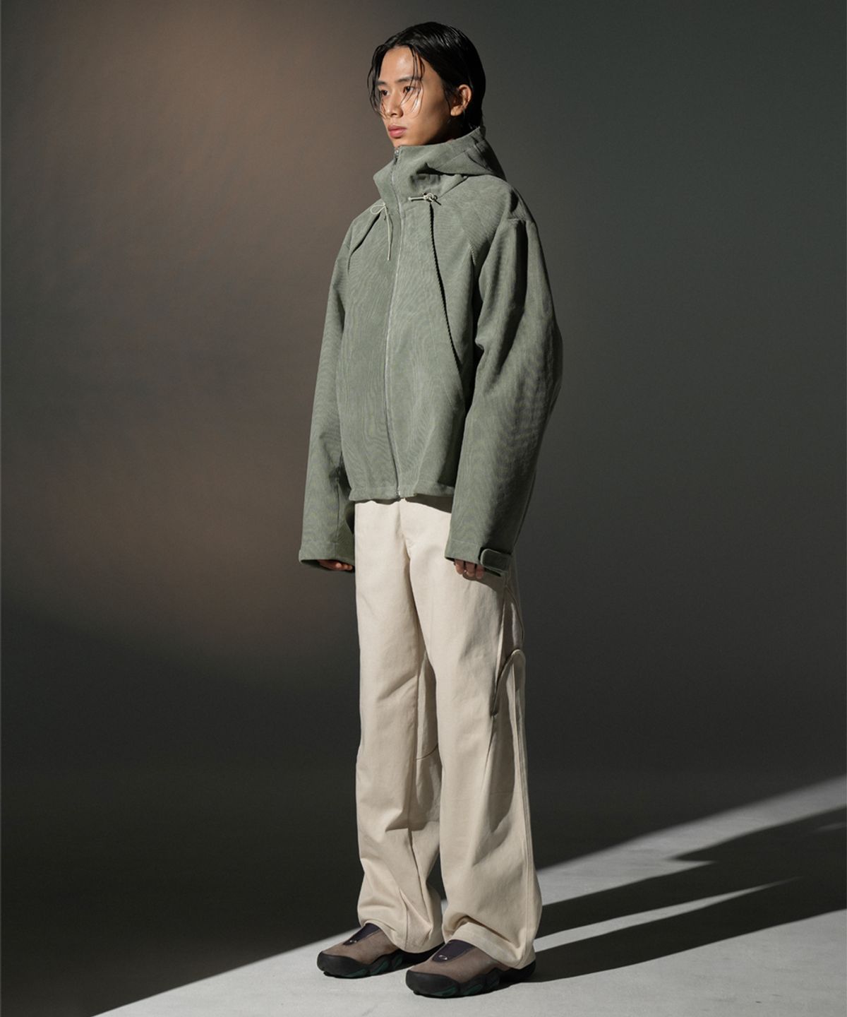 그레일즈(GRAILZ) HYBRID CORDUROY PANTS [BLACK]