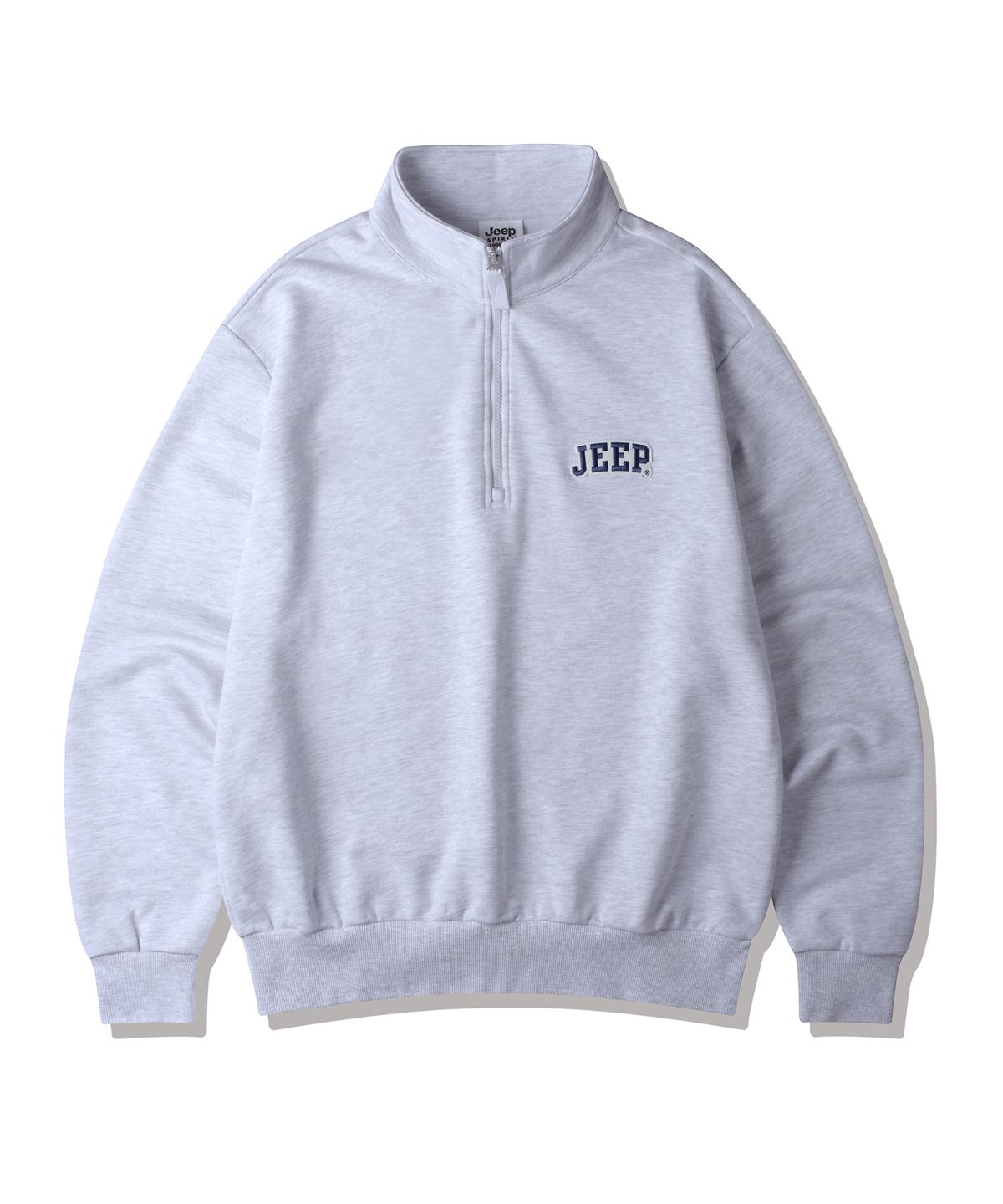 지프(JEEP) 아플리케 작은 로고 반넥 맨투맨 (JP5TSU836MW)
