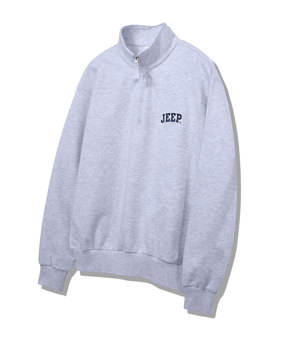 지프(JEEP) 아플리케 작은 로고 반넥 맨투맨 (JP5TSU836MW)
