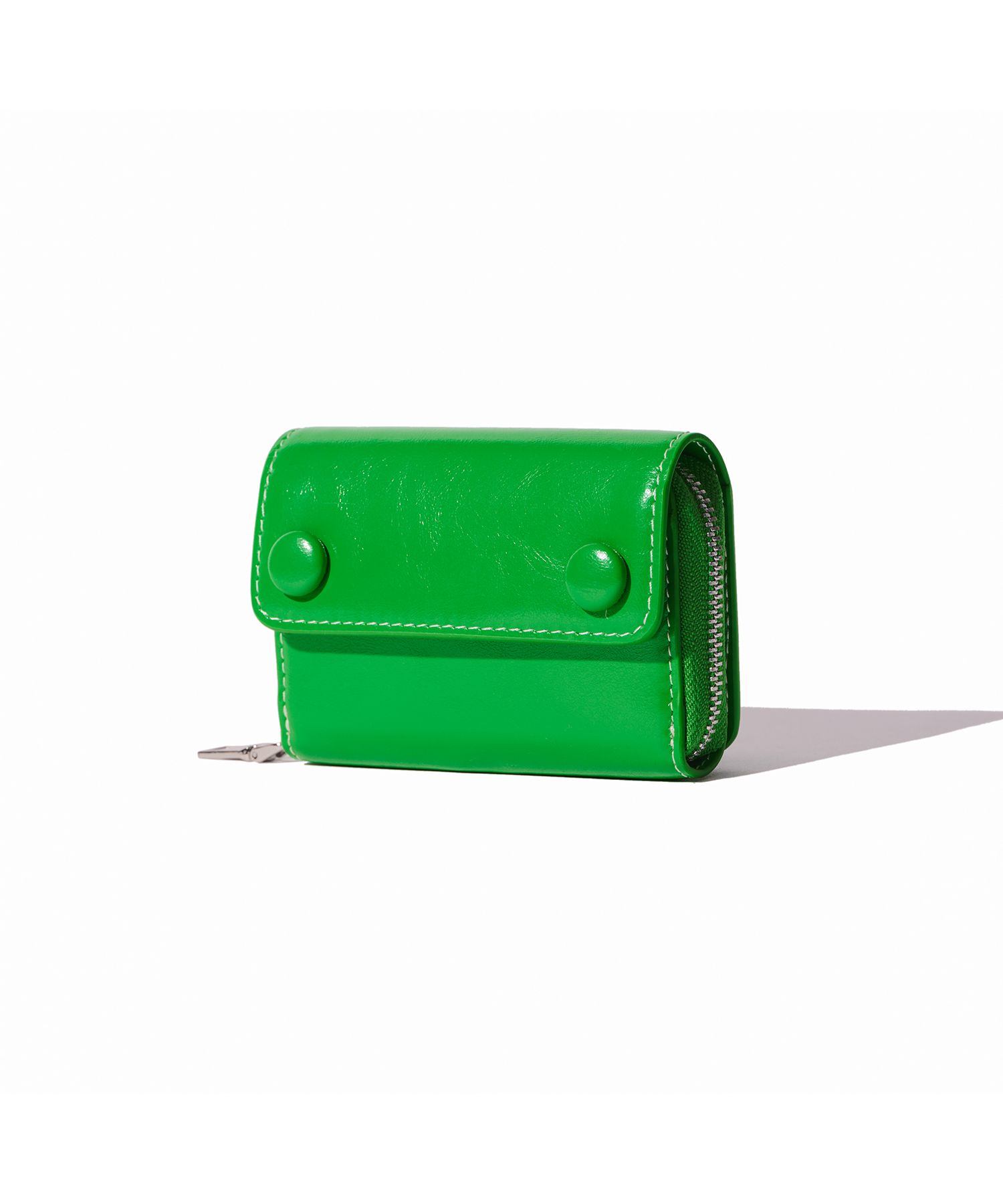 ★lemasque★ Dot Pocket Coin Zipper Bill Card Wallet Black L MUSINSA | LEMASQUE Dot Pocket Coin Zipper Bill Card Wallet Green