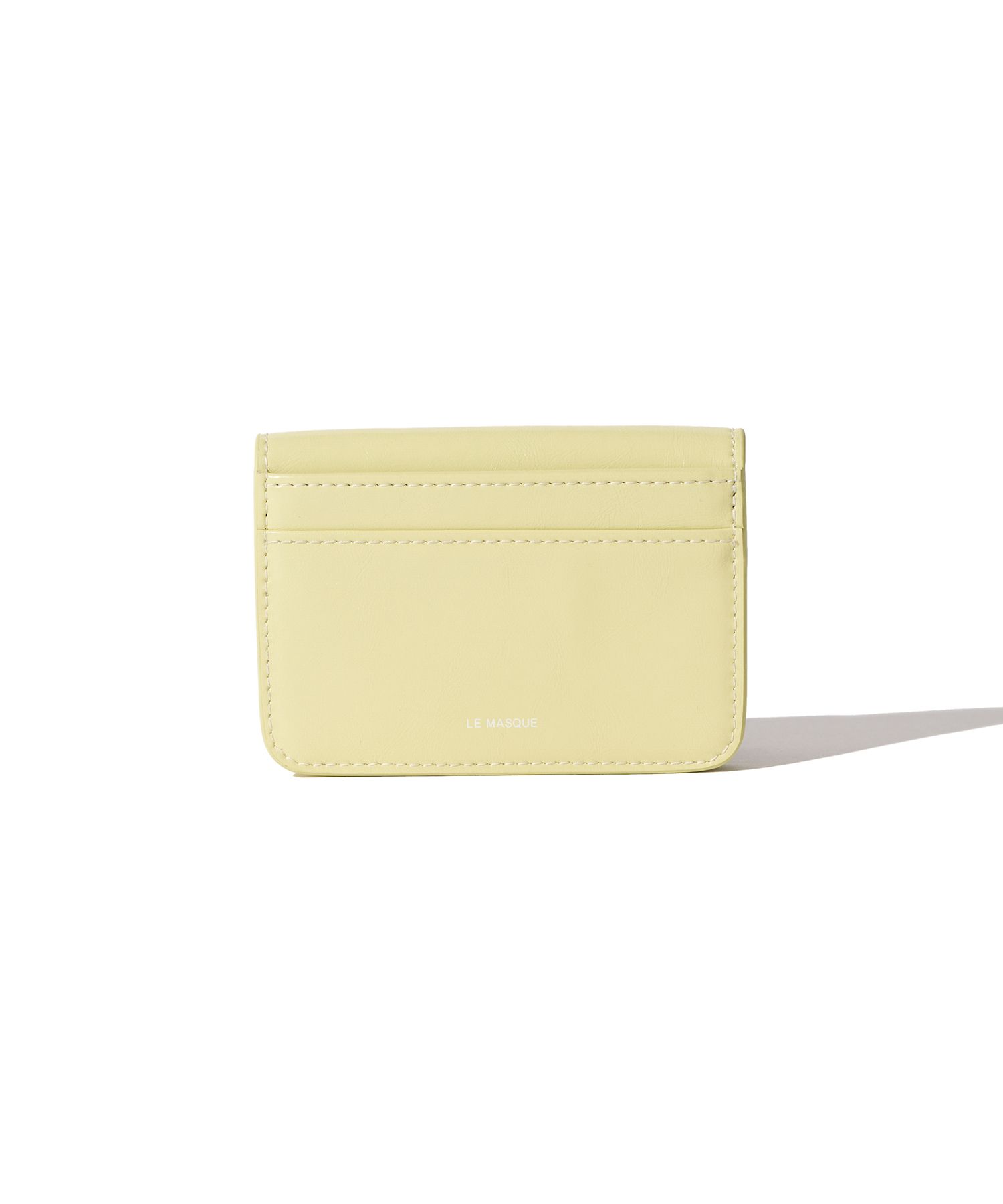MUSINSA | LEMASQUE Dot Compact Keyring Card Holder Pale Lemon