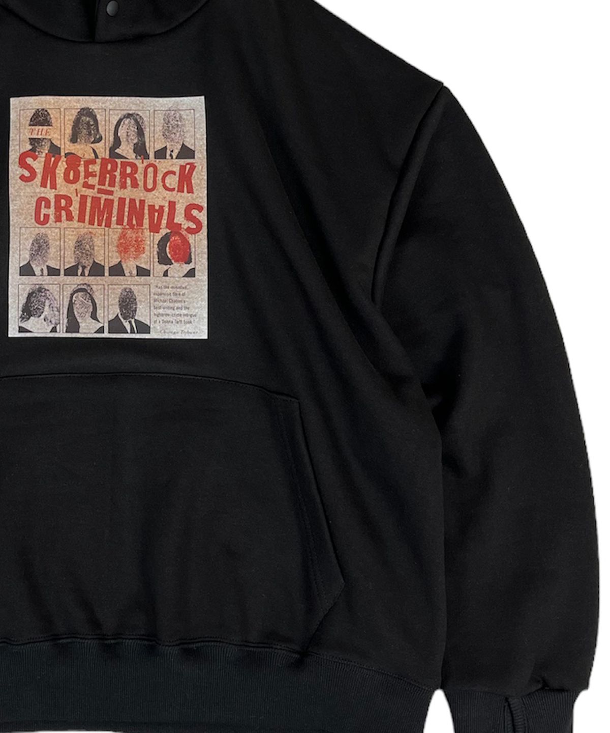 스케이터락(SK8ER ROCK) Criminals Hand Warmer Sweat Hoodie Black