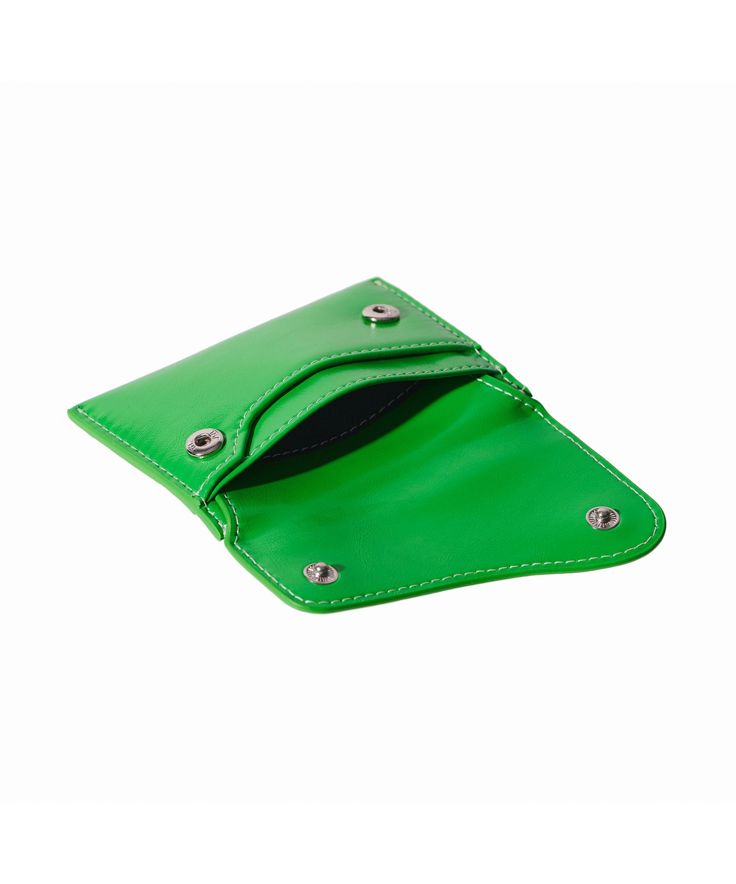 ☆LEMASQUE☆ Dot Saddle Slim Mini Transit Card Wallet Green MUSINSA | LEMASQUE Dot Saddle Slim Mini Transportation Card