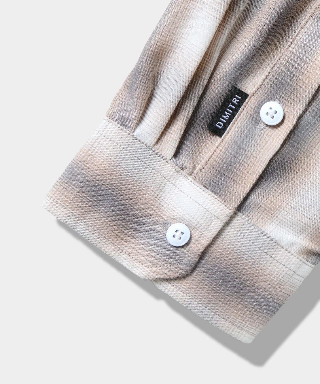 MUSINSA | DIMITRI BLACK ASI Four Seasons Ombre Check Shirt_Gray