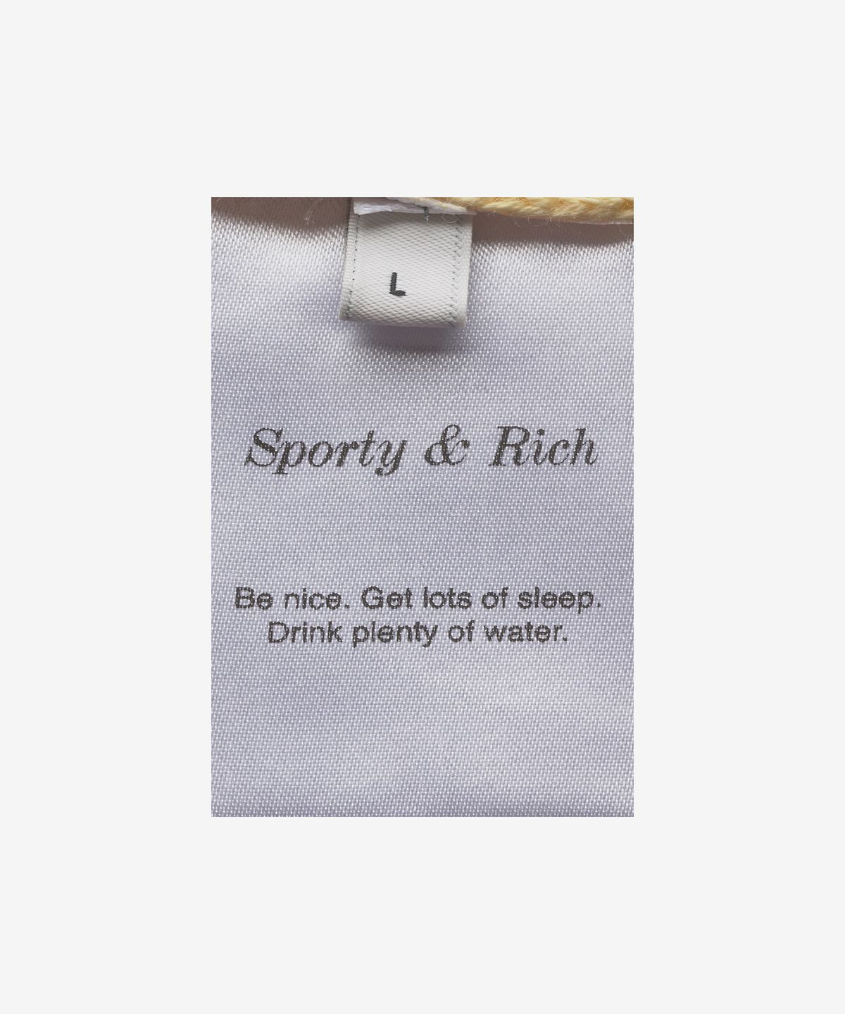 스포티앤리치(SPORTY&RICH) SRC 케이블 니트 베스트 - 아몬드 / WS921AL