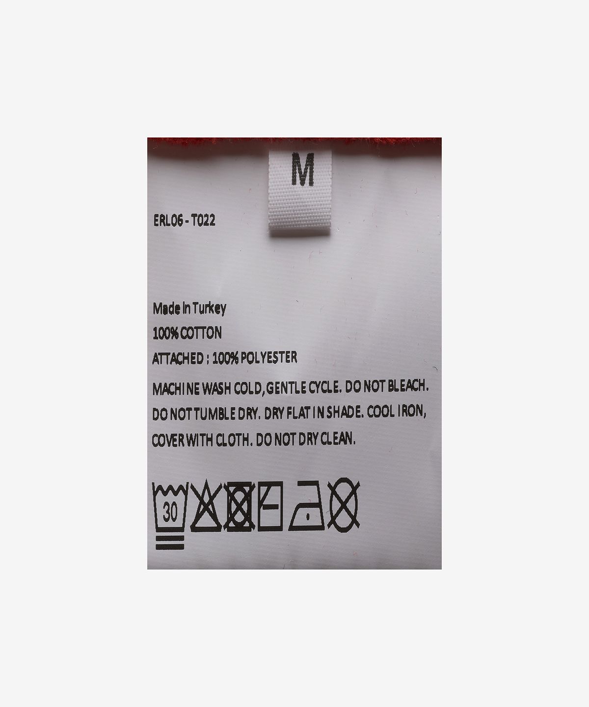 이알엘(ERL) 풋볼 83 자수 브이넥 반소매 티셔츠 - 레드 / ERL06T022RED