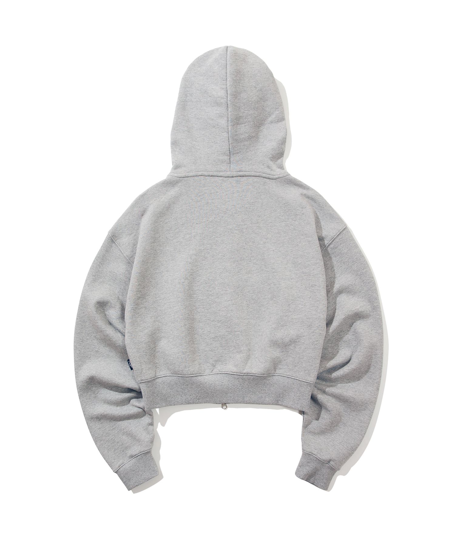 MUSINSA | PHYPS WOMENS CROP STAR TAIL HOODIE ZIP UP_GRAY