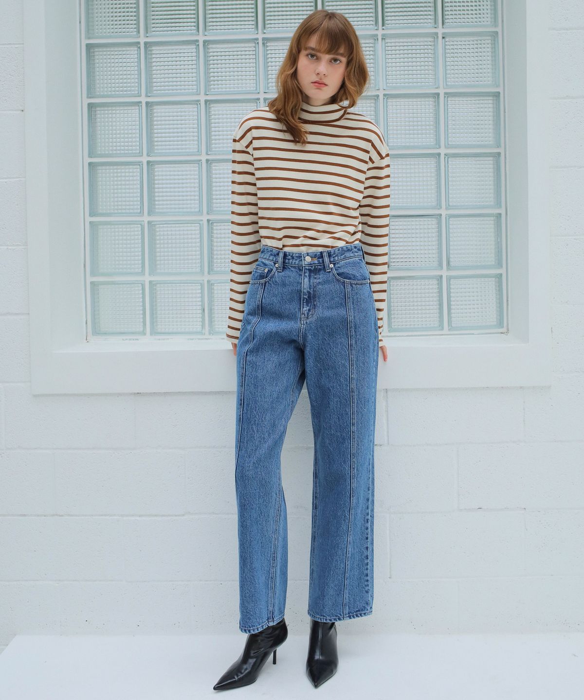 폴앤앨리스(PAUL&ALICE) STRIPE TURTLENECK / 4COLORS
