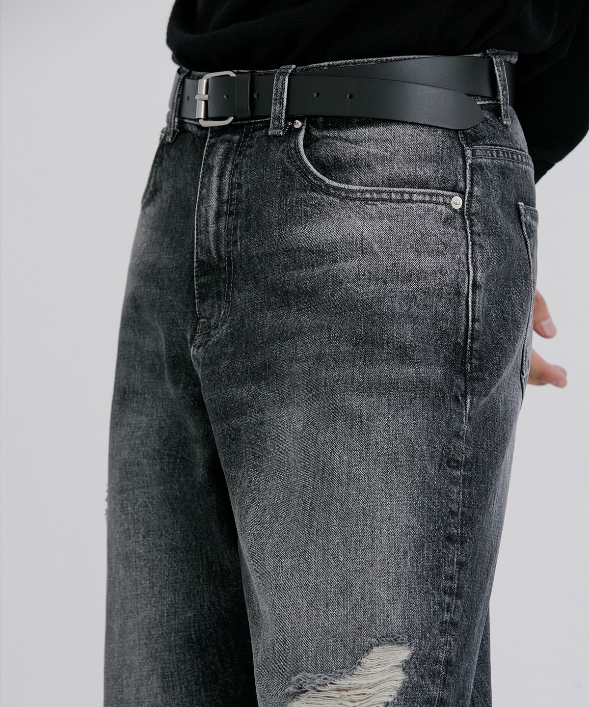 브랜디드(BRANDED) 51073 HISHITOMO UNTIDY SOUL JEANS [SUPER WIDE STRAIGHT]
