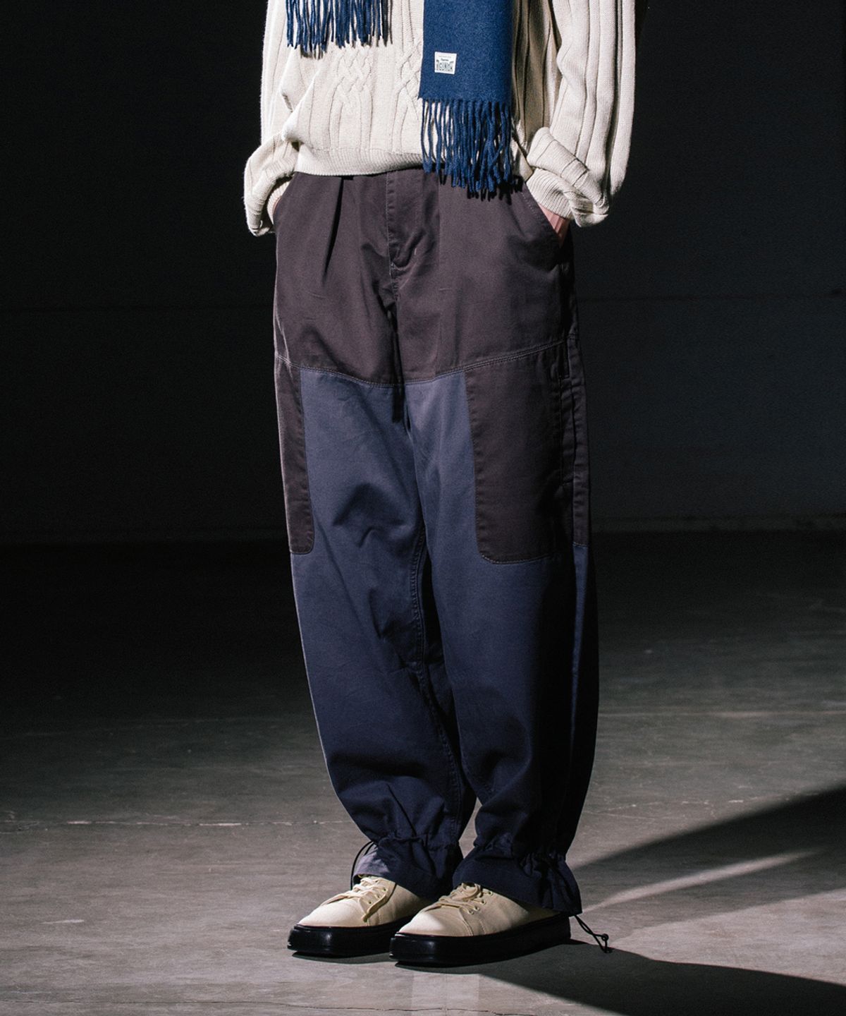 빅유니온(BIG UNION) WIDE TAIL POCKET PANTS / NAVY