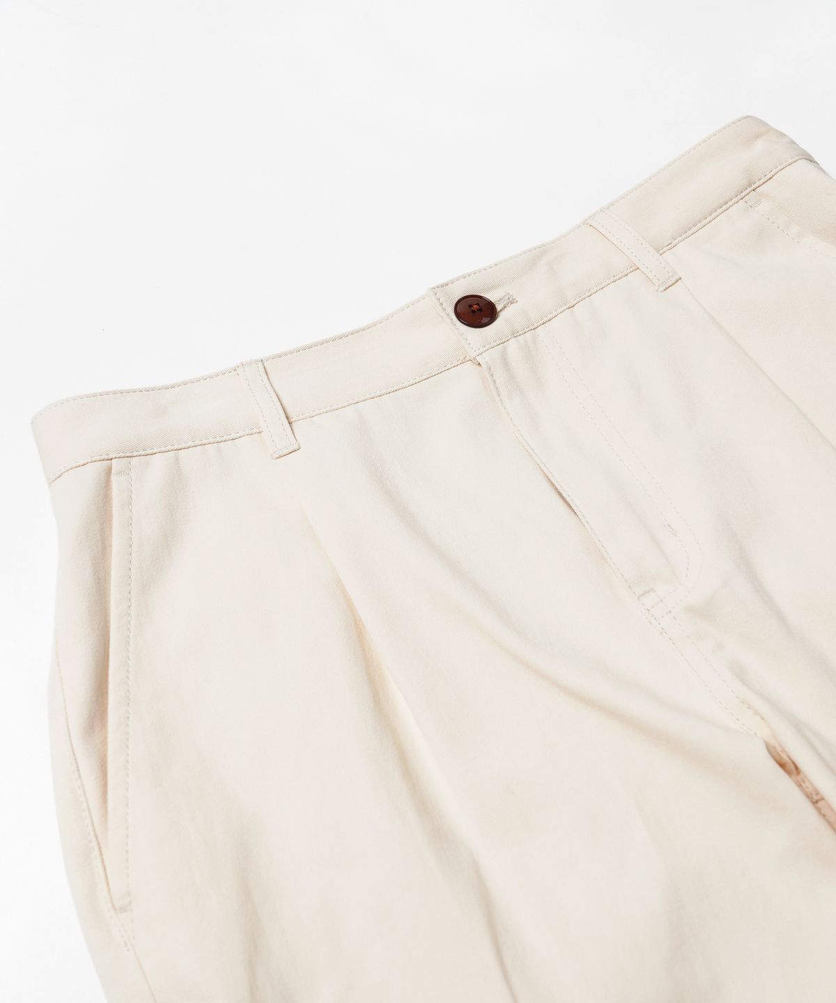 프리즘웍스(FRIZMWORKS) OG HAWORTH ONE TUCK PANTS _ CREAM