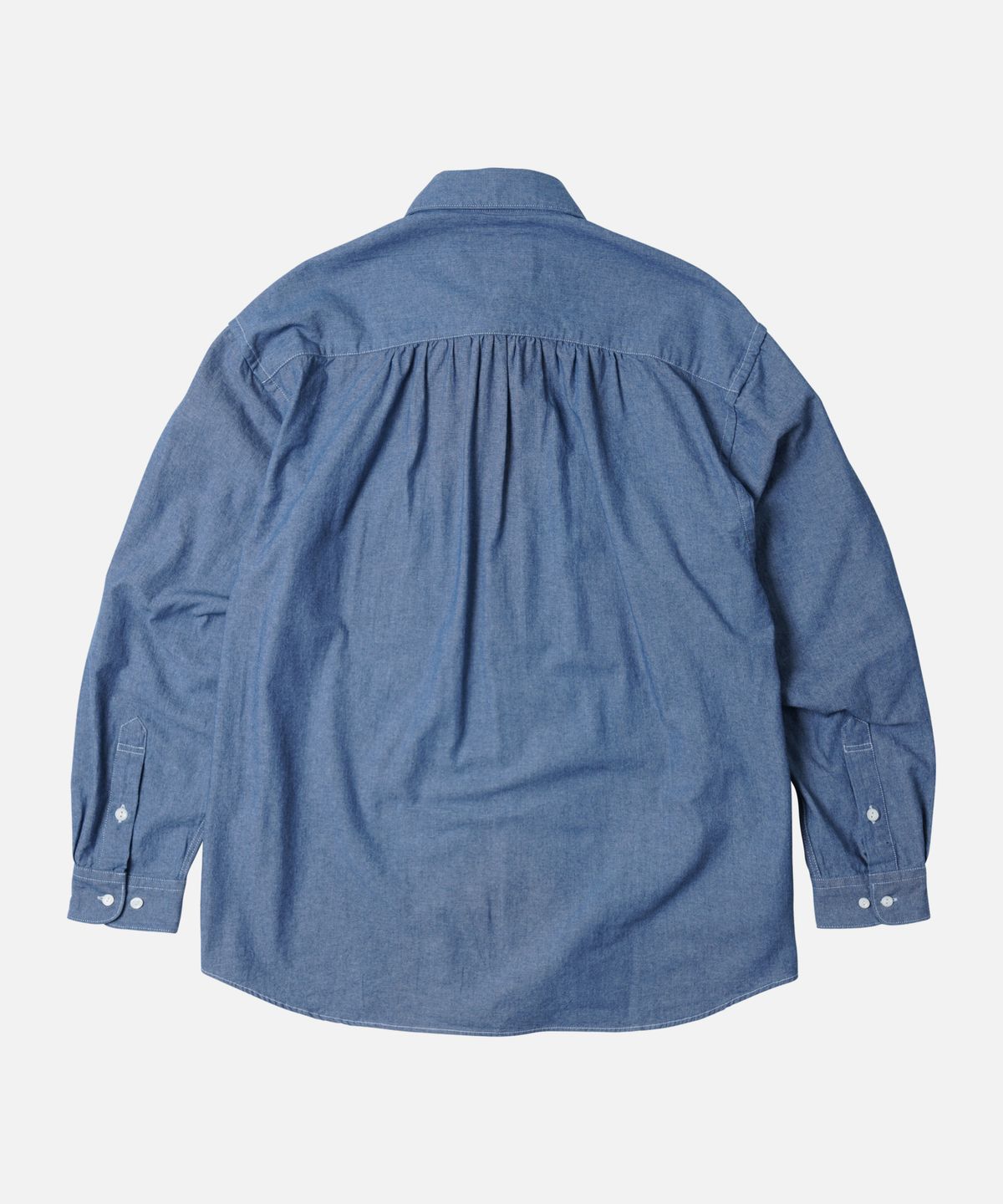 프리즘웍스(FRIZMWORKS) CIGARETTE POCKET CHAMBRAY SHIRT _ BLUE
