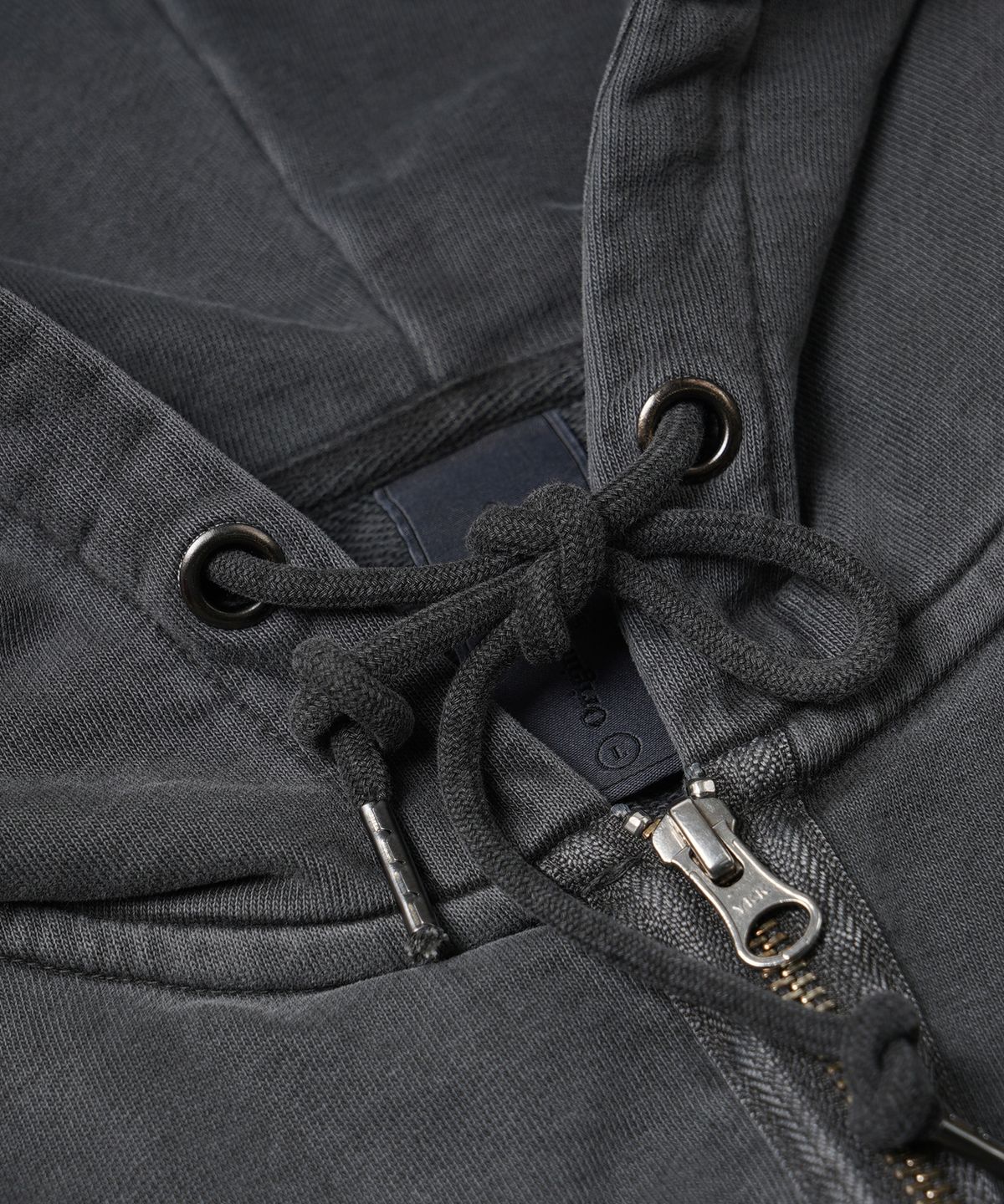 프리즘웍스(FRIZMWORKS) OG PIGMENT DYEING HOOD ZIPUP PARKA _ CHARCOAL