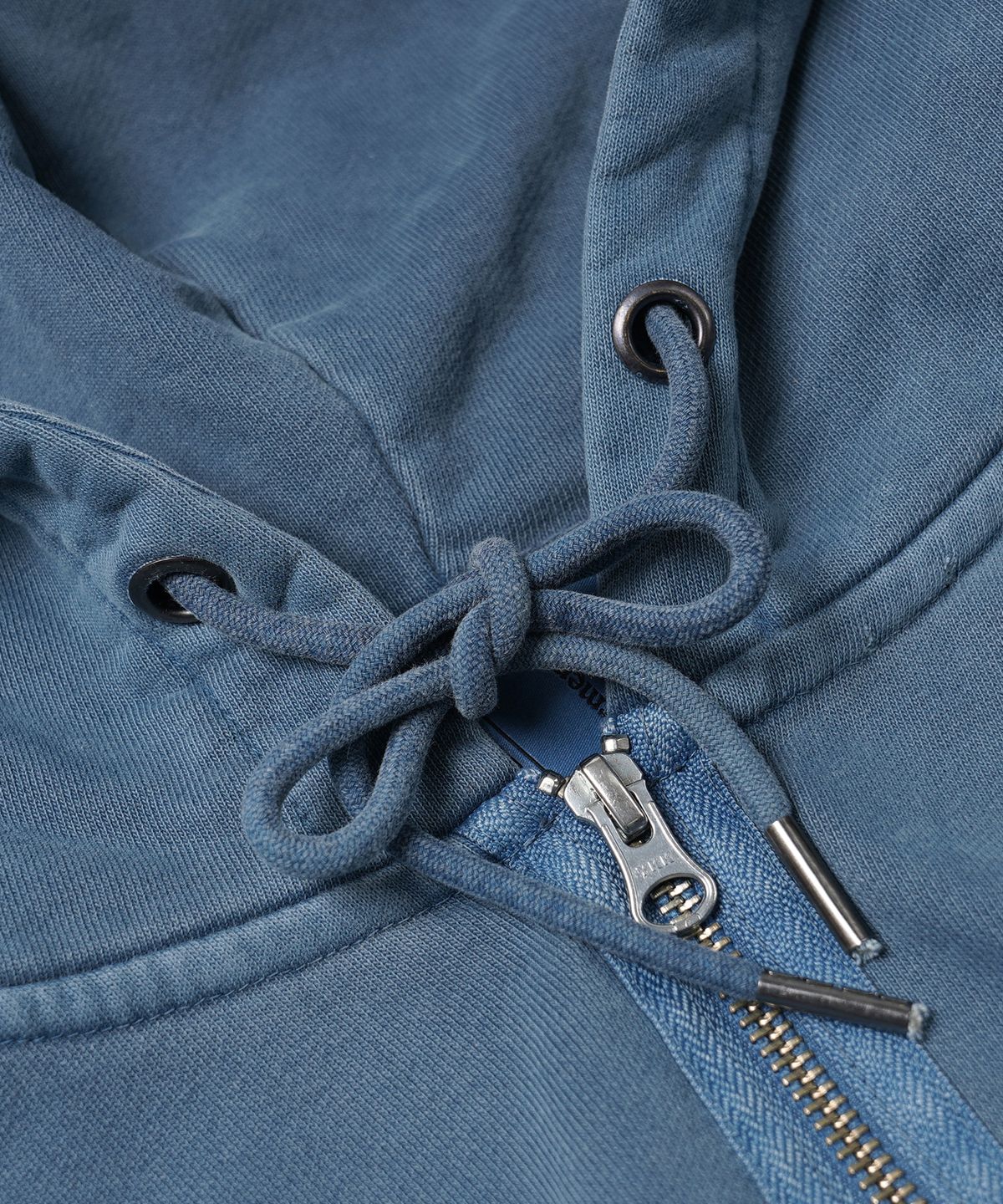 프리즘웍스(FRIZMWORKS) OG PIGMENT DYEING HOOD ZIPUP PARKA _ BLUE