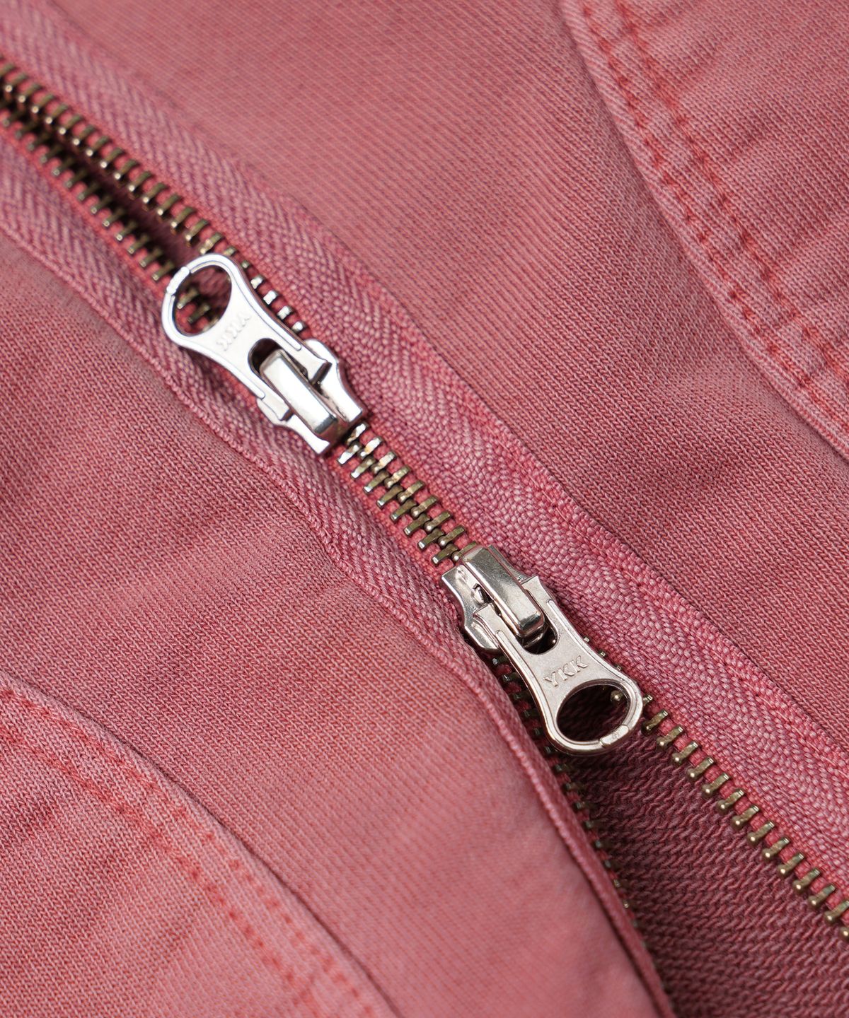 프리즘웍스(FRIZMWORKS) OG PIGMENT DYEING HOOD ZIPUP PARKA _ PINK