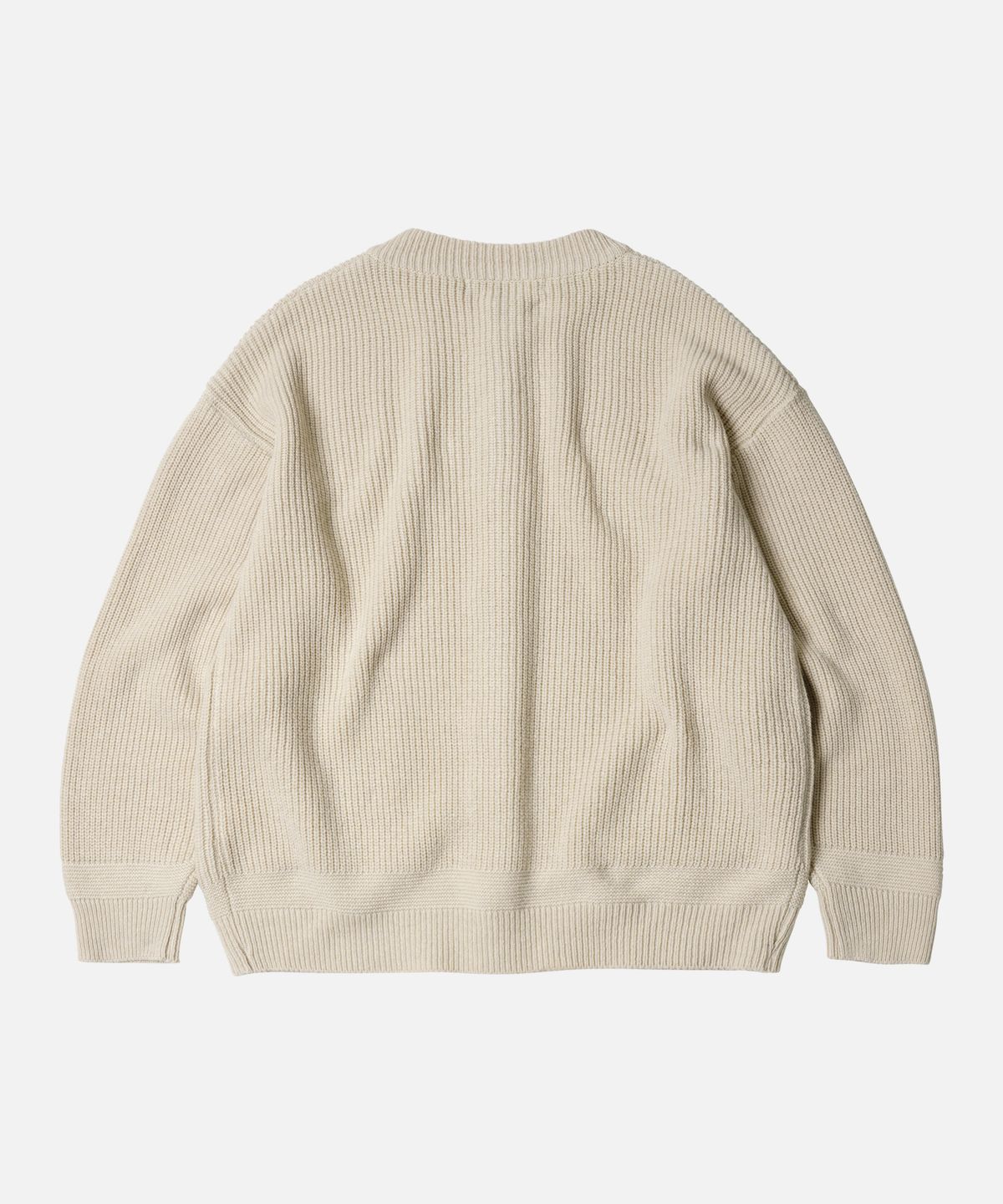 프리즘웍스(FRIZMWORKS) HEAVY WOOL ROUND CARDIGAN _ CREAM