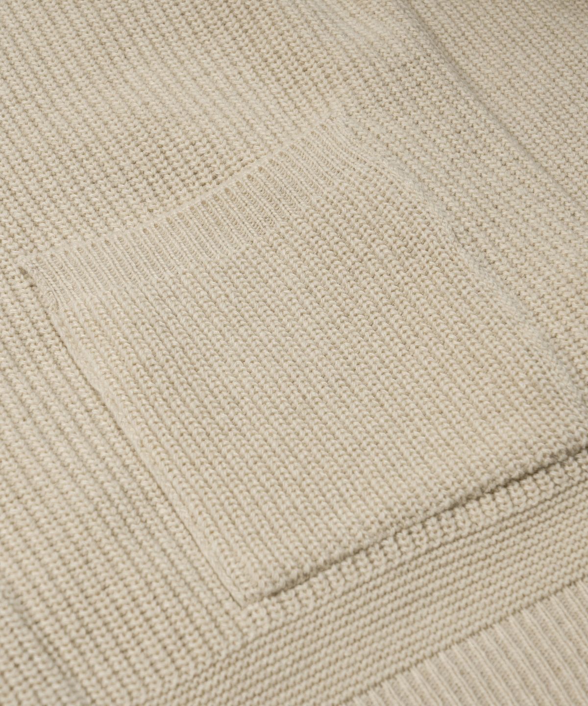 프리즘웍스(FRIZMWORKS) HEAVY WOOL ROUND CARDIGAN _ CREAM