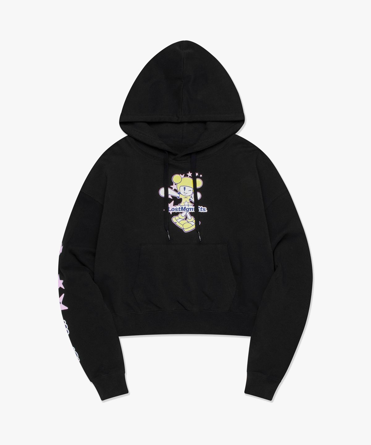 엘엠씨(LMC) WM STAR GIRL CROPPED HOODIE black