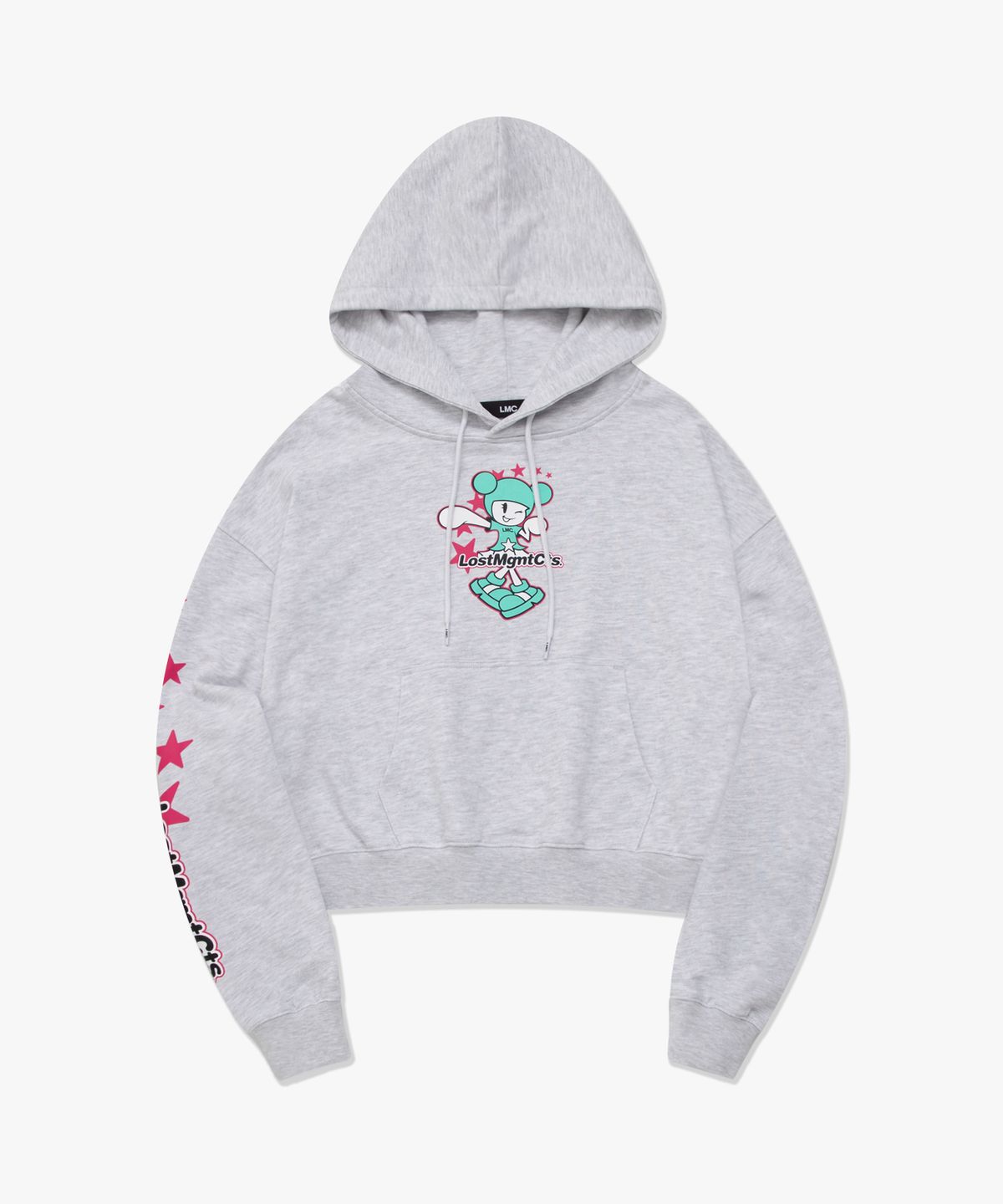 엘엠씨(LMC) WM STAR GIRL CROPPED HOODIE light heather gray
