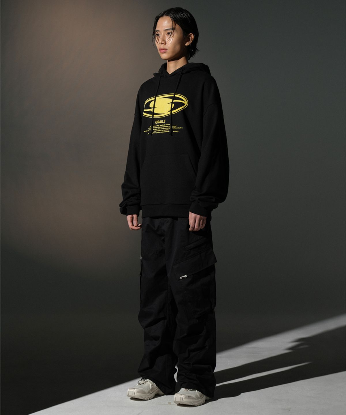 그레일즈(GRAILZ) BIG CARGO PANTS [LIGHT GREY]