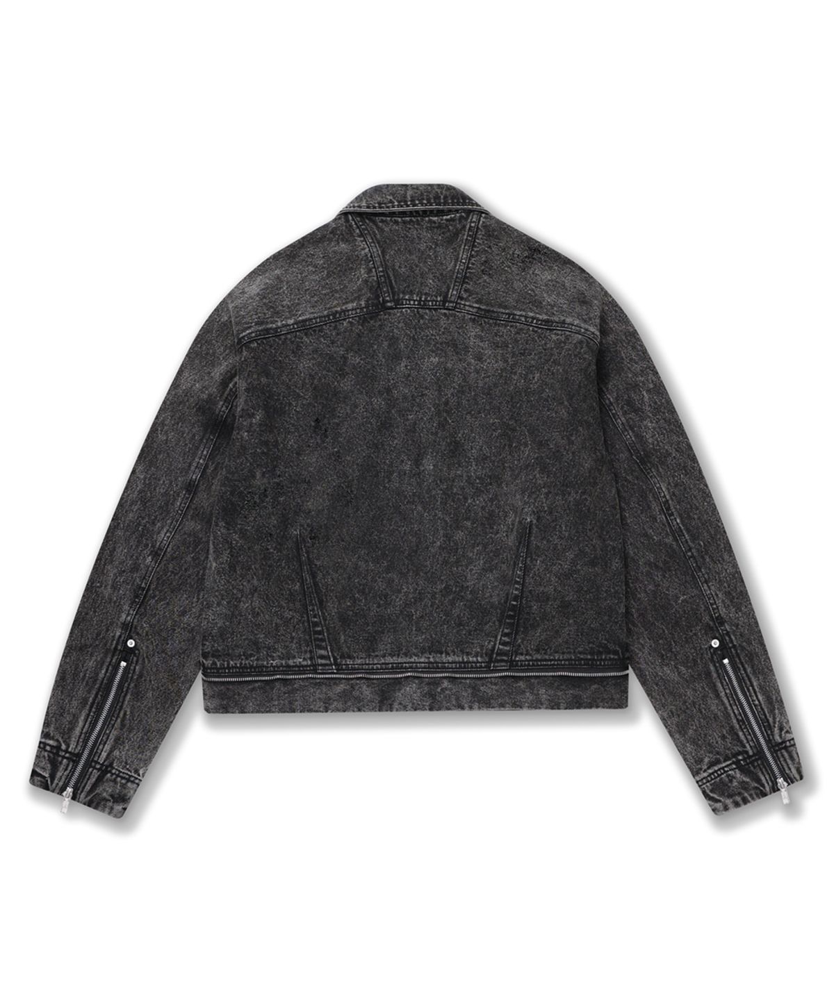 그레일즈(GRAILZ) OVERDYED DENIM TRUCKER [BLACK]