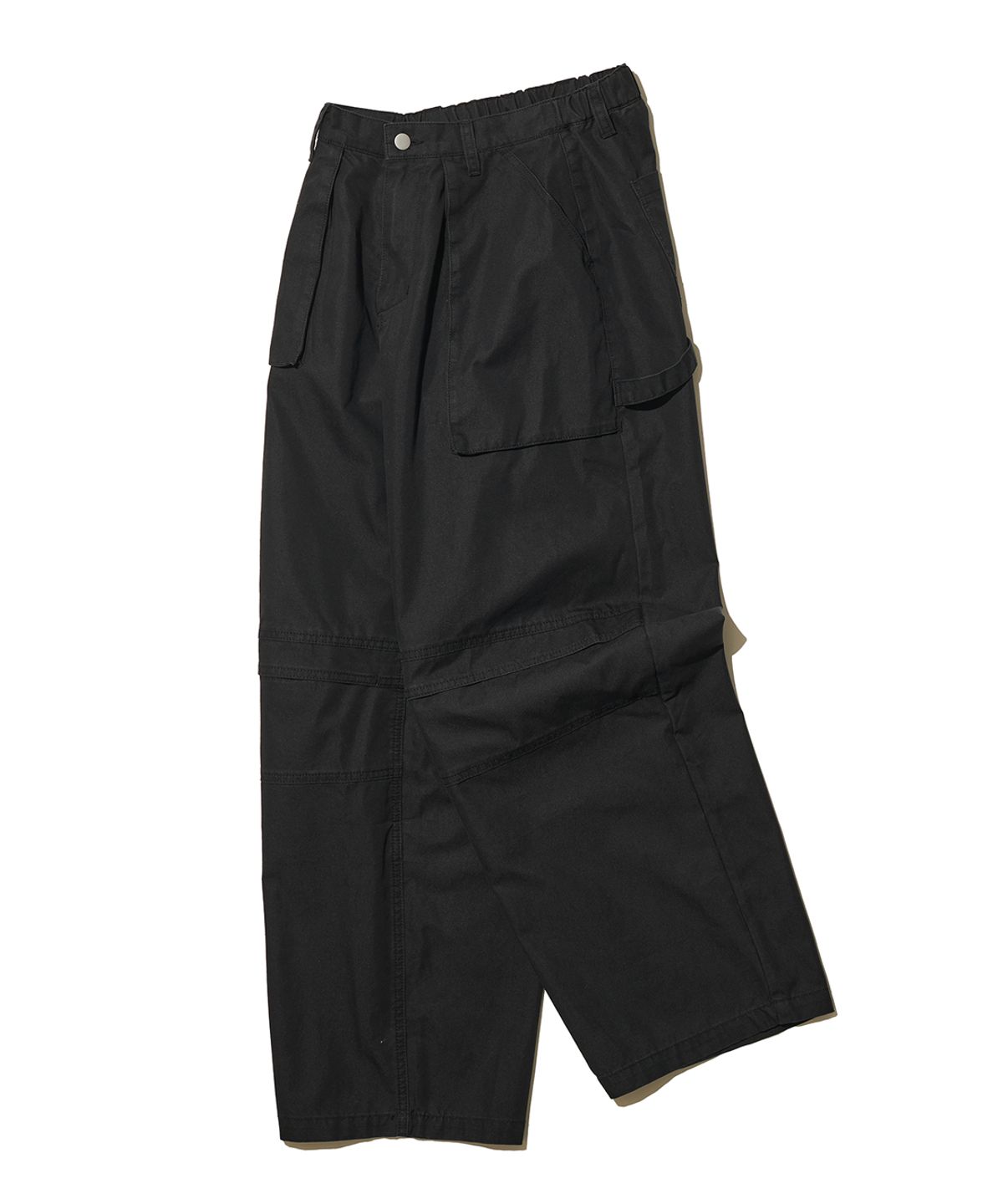 빅유니온(BIG UNION) UNBALANCE FATIGUE PANTS / BLACK
