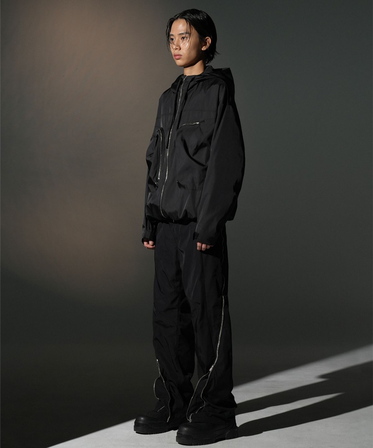 그레일즈(GRAILZ) CIRCLE POCKET JACKET [BLACK]