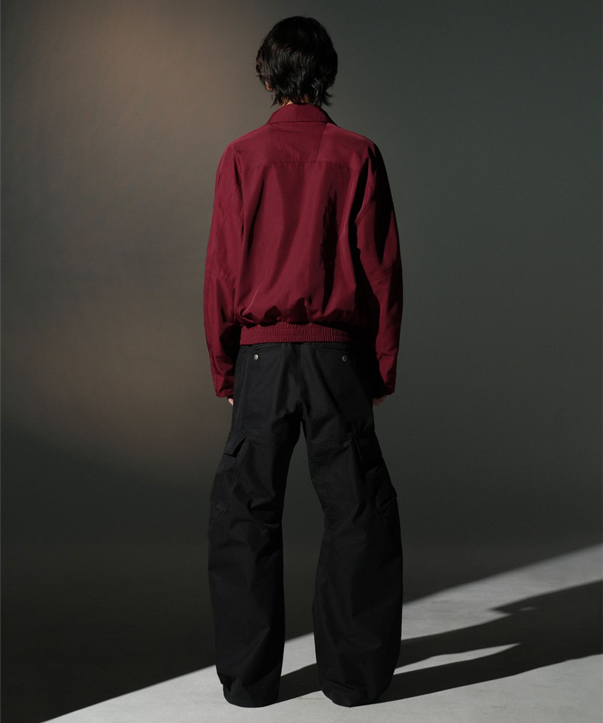 그레일즈(GRAILZ) STRAP COLLAR BLOUSON [BLACK]