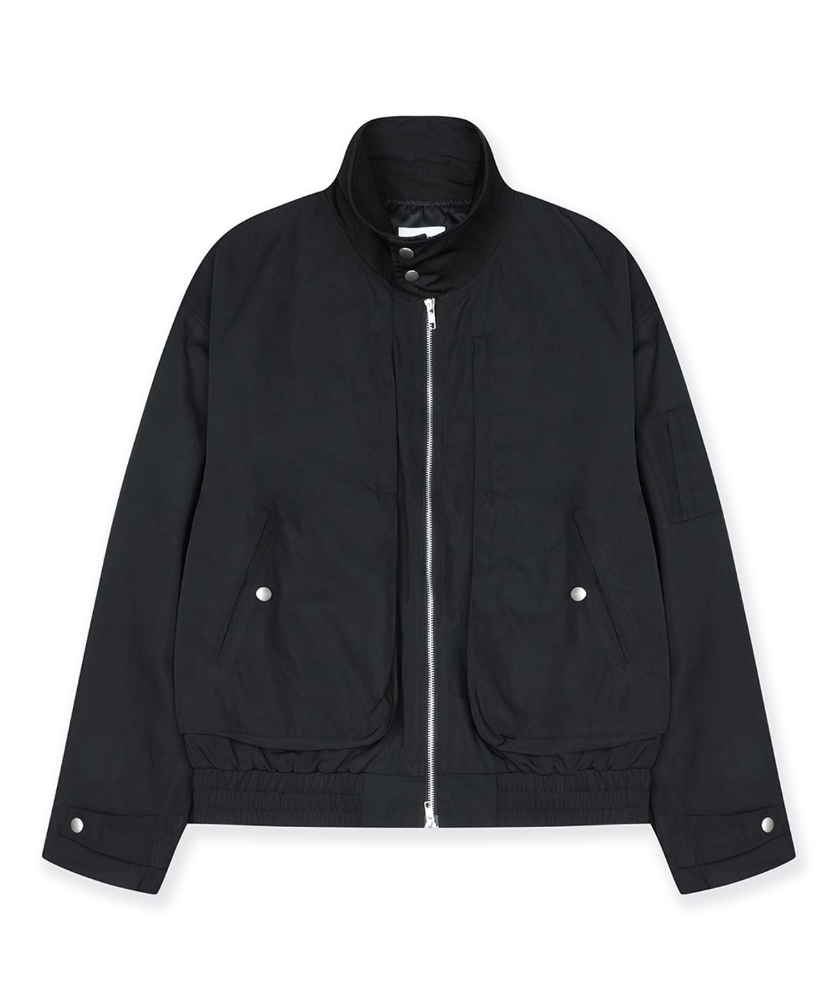 그레일즈(GRAILZ) STRAP COLLAR BLOUSON [BLACK]