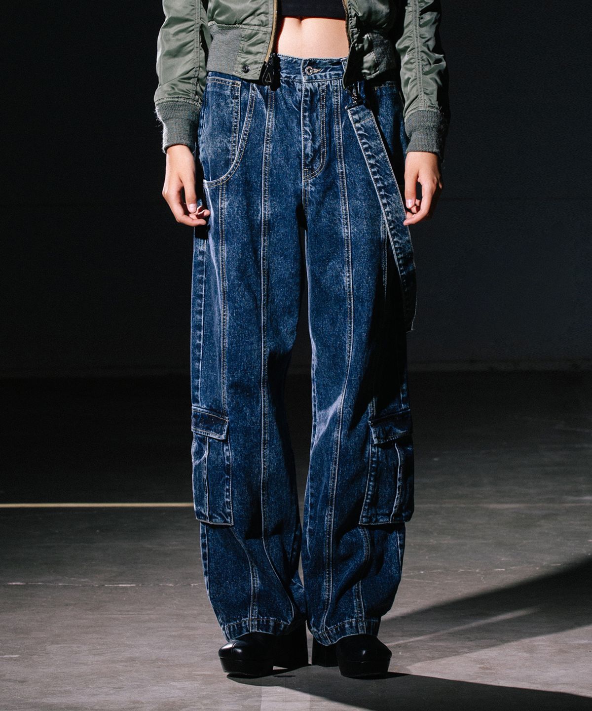 빅유니온(BIG UNION) LINE DENIM PANTS / INDIGO