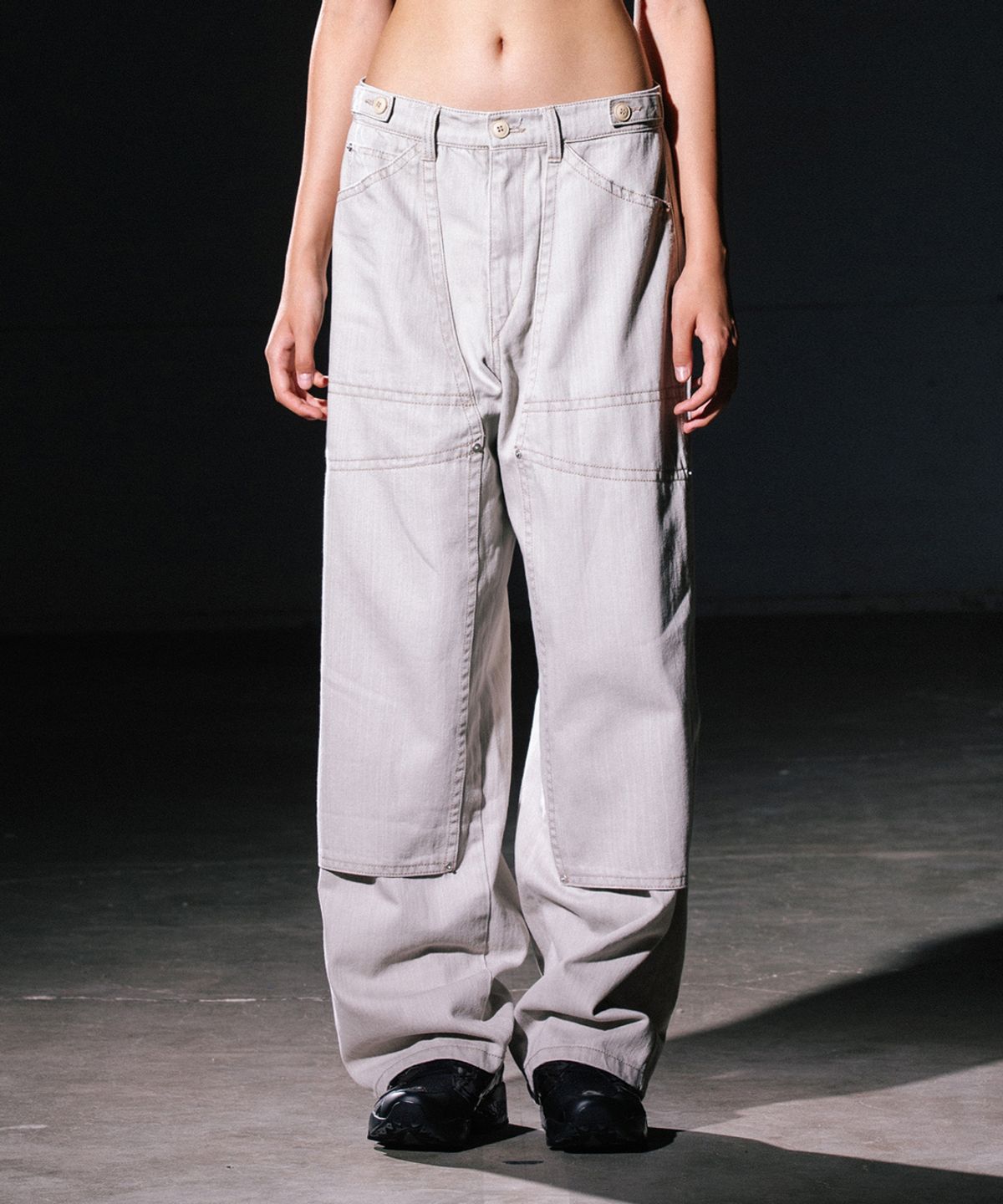 빅유니온(BIG UNION) SOLID CARPENTER PANTS / L.KHAKI