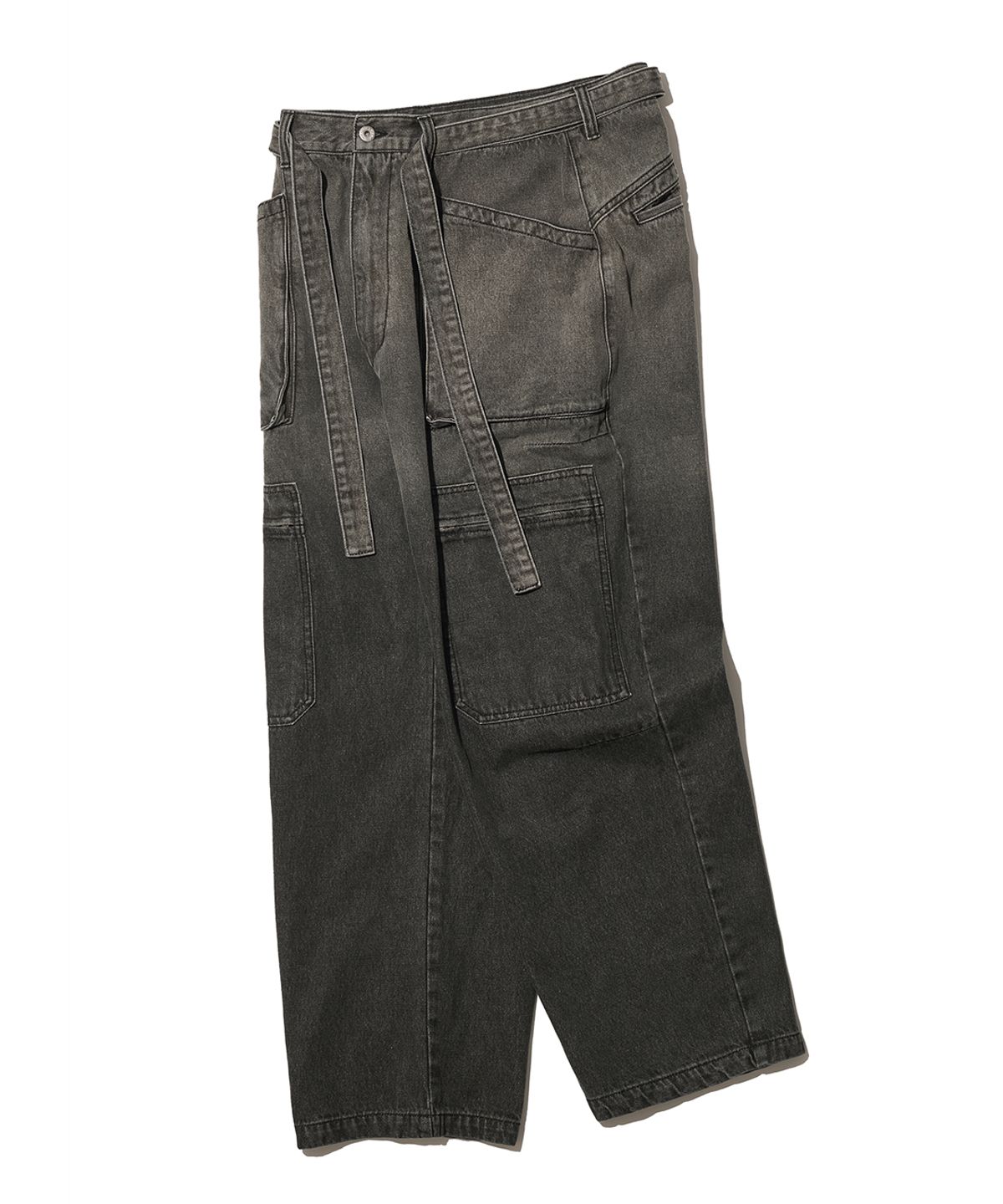 빅유니온(BIG UNION) GRADATION DOUBLE POCKET PANTS / BLACK