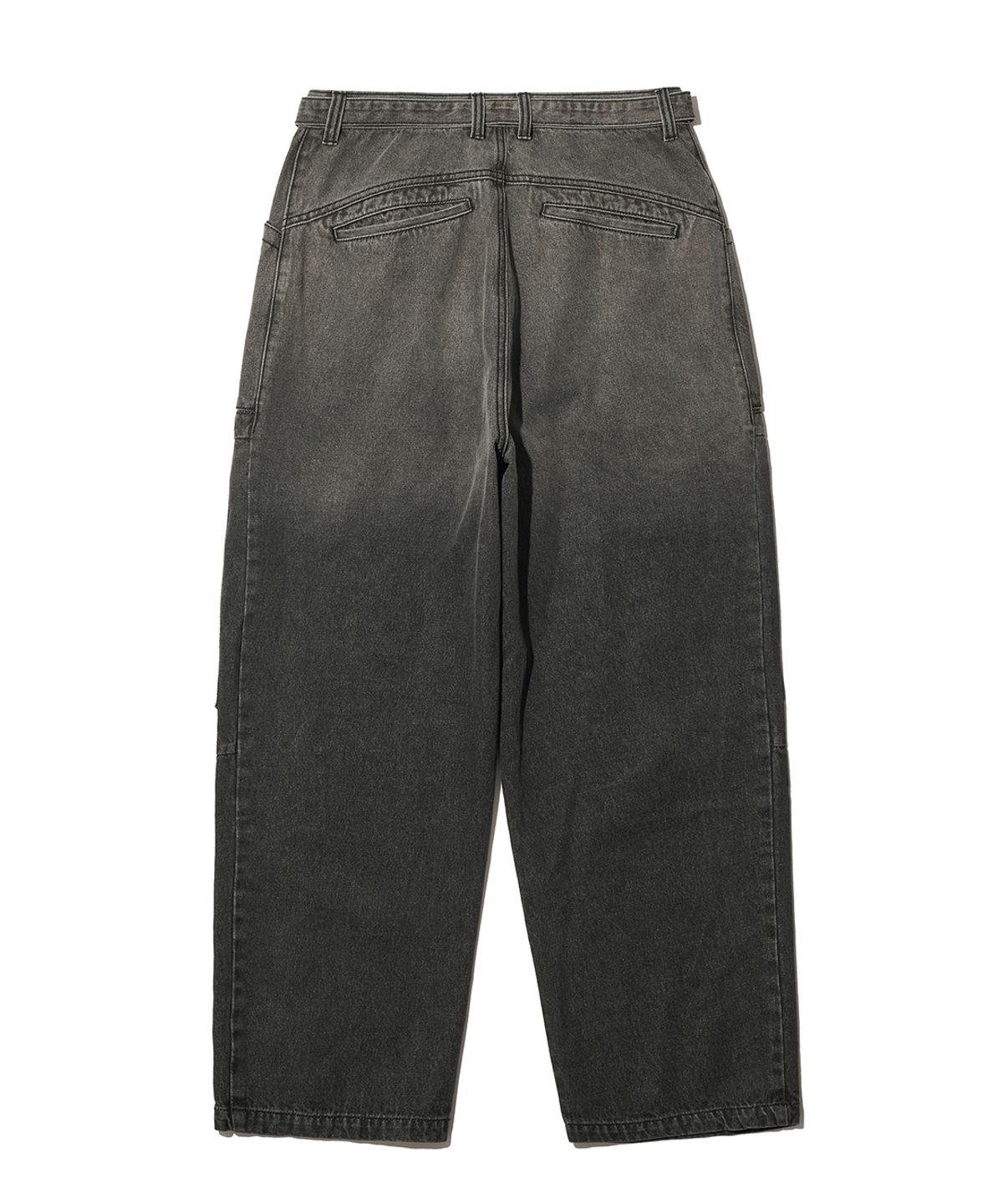 빅유니온(BIG UNION) GRADATION DOUBLE POCKET PANTS / BLACK