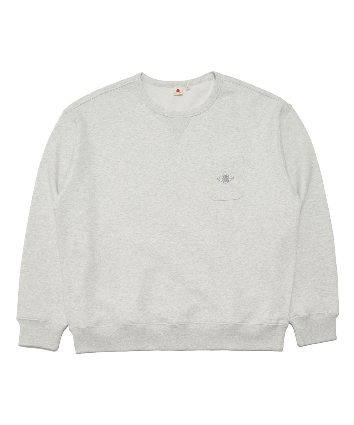 꼬모니노즈(COMONINOZ) POCKET BASIC SWEATSHIRT [4 COLOR]