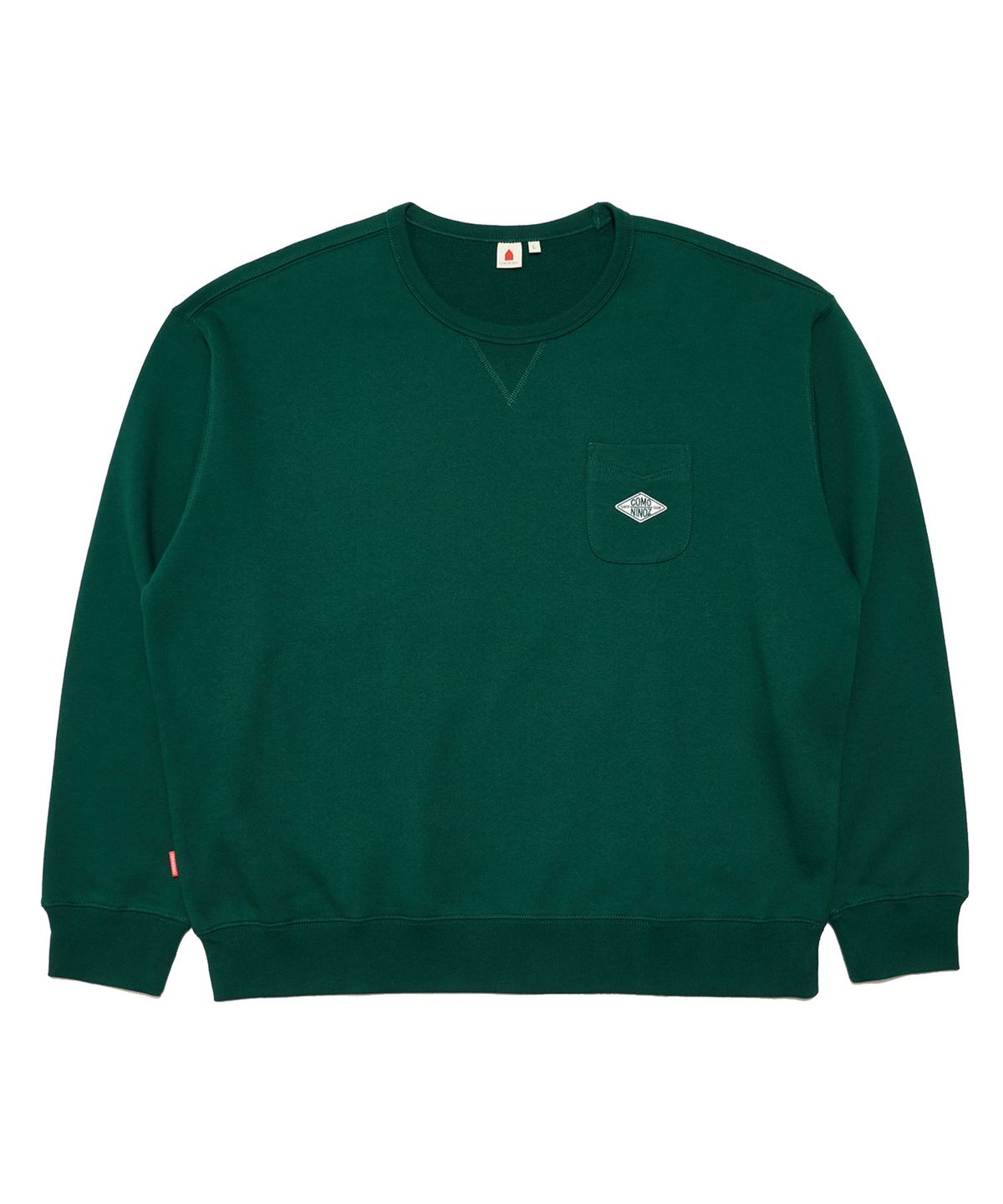 꼬모니노즈(COMONINOZ) POCKET BASIC SWEATSHIRT [4 COLOR]