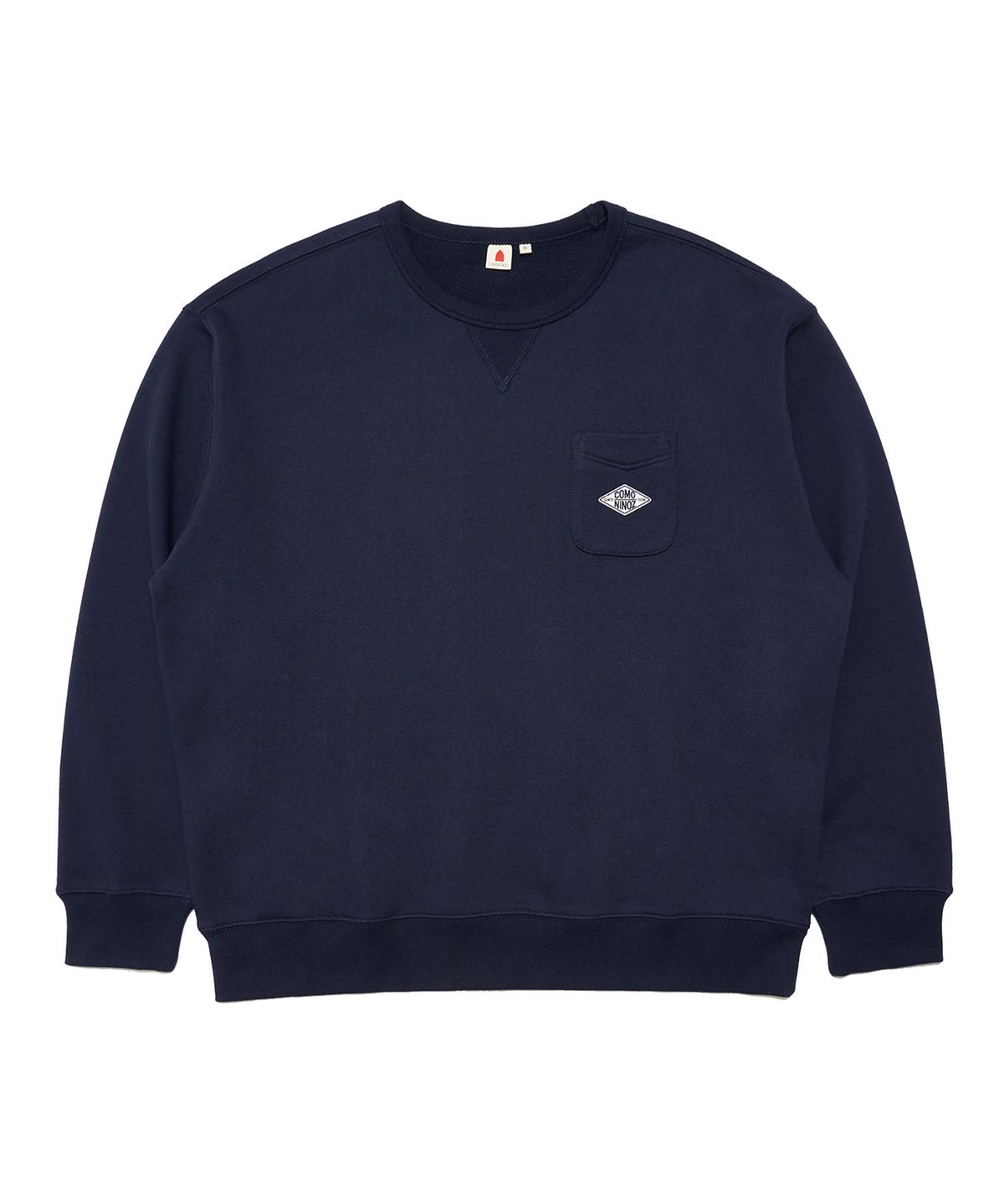 꼬모니노즈(COMONINOZ) POCKET BASIC SWEATSHIRT [4 COLOR]