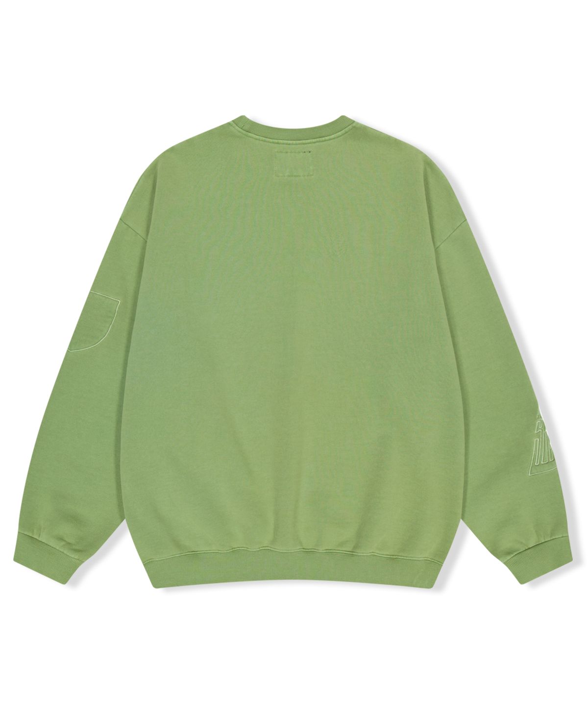 예스아이씨(YESEYESEE) Y.E.S Pigment Embroidery Sweatshirt Green