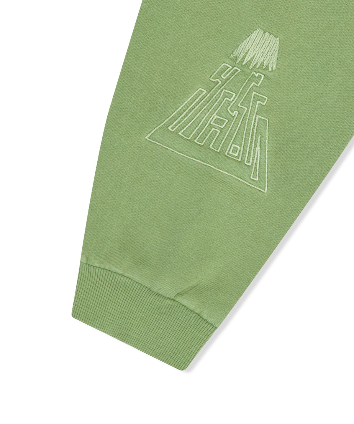 예스아이씨(YESEYESEE) Y.E.S Pigment Embroidery Sweatshirt Green