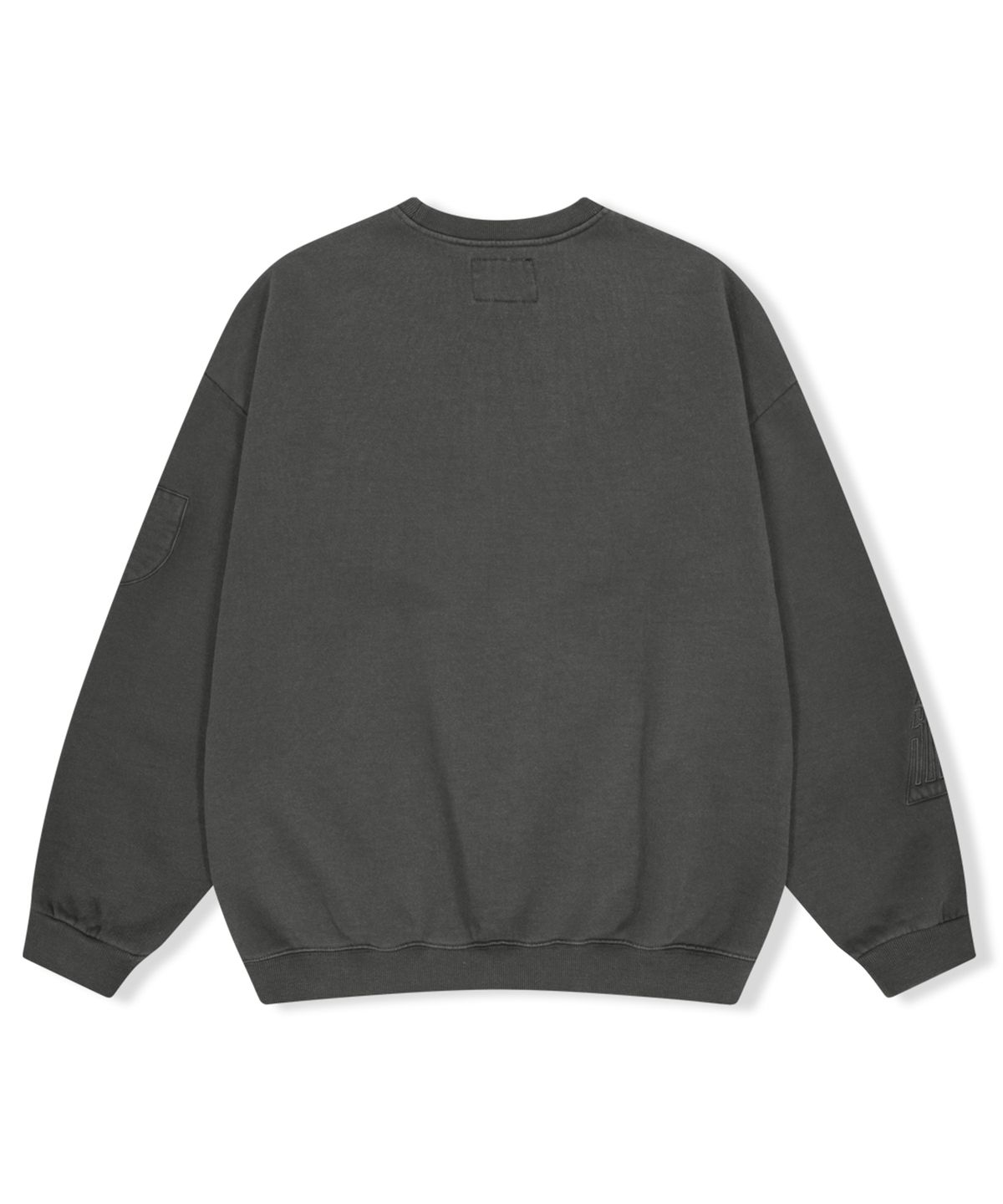 예스아이씨(YESEYESEE) Y.E.S Pigment Embroidery Sweatshirt Charcoal
