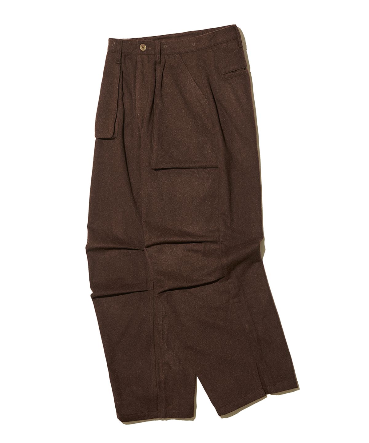 빅유니온(BIG UNION) WOOL PARACHUTE PANTS / BROWN