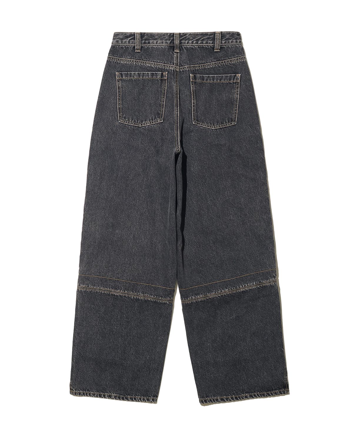 빅유니온(BIG UNION) ALL BLUSH ZIPPER PANTS / BLACK