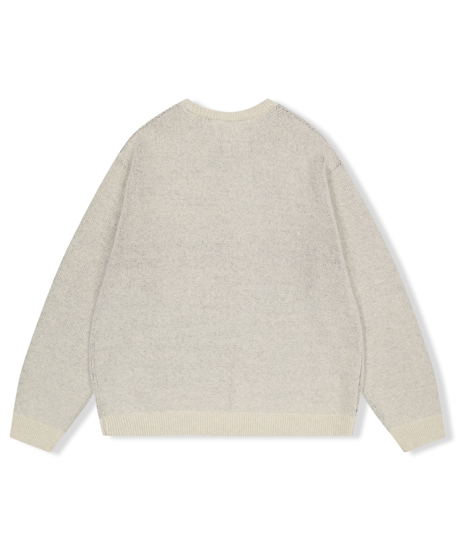 MUSINSA公式 | YESEYESEE Parody Bear Knit Sweater Ivory