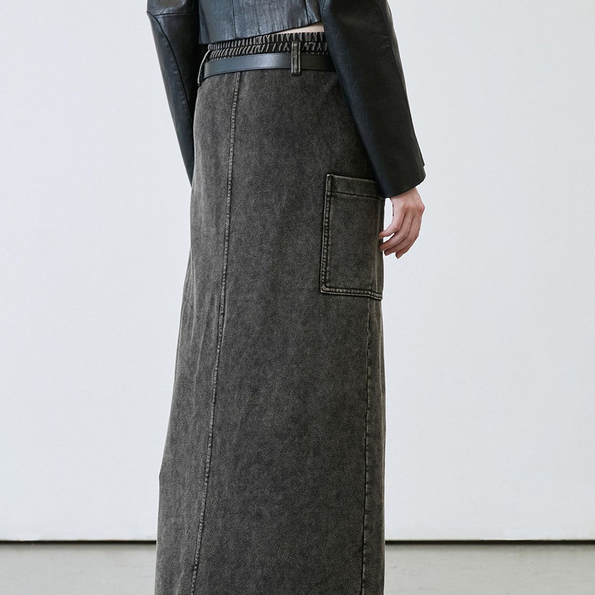 엘씨디씨티엠(LCDC™) 1710 SNOW WASHED LONG SKIRT