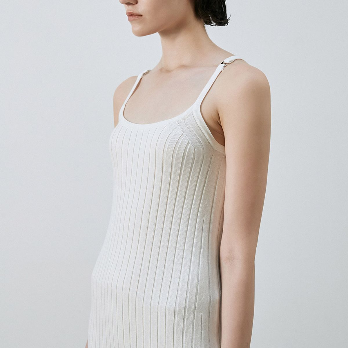 엘씨디씨티엠(LCDC™) SUSPENDERS RIBBED KNIT DRESS