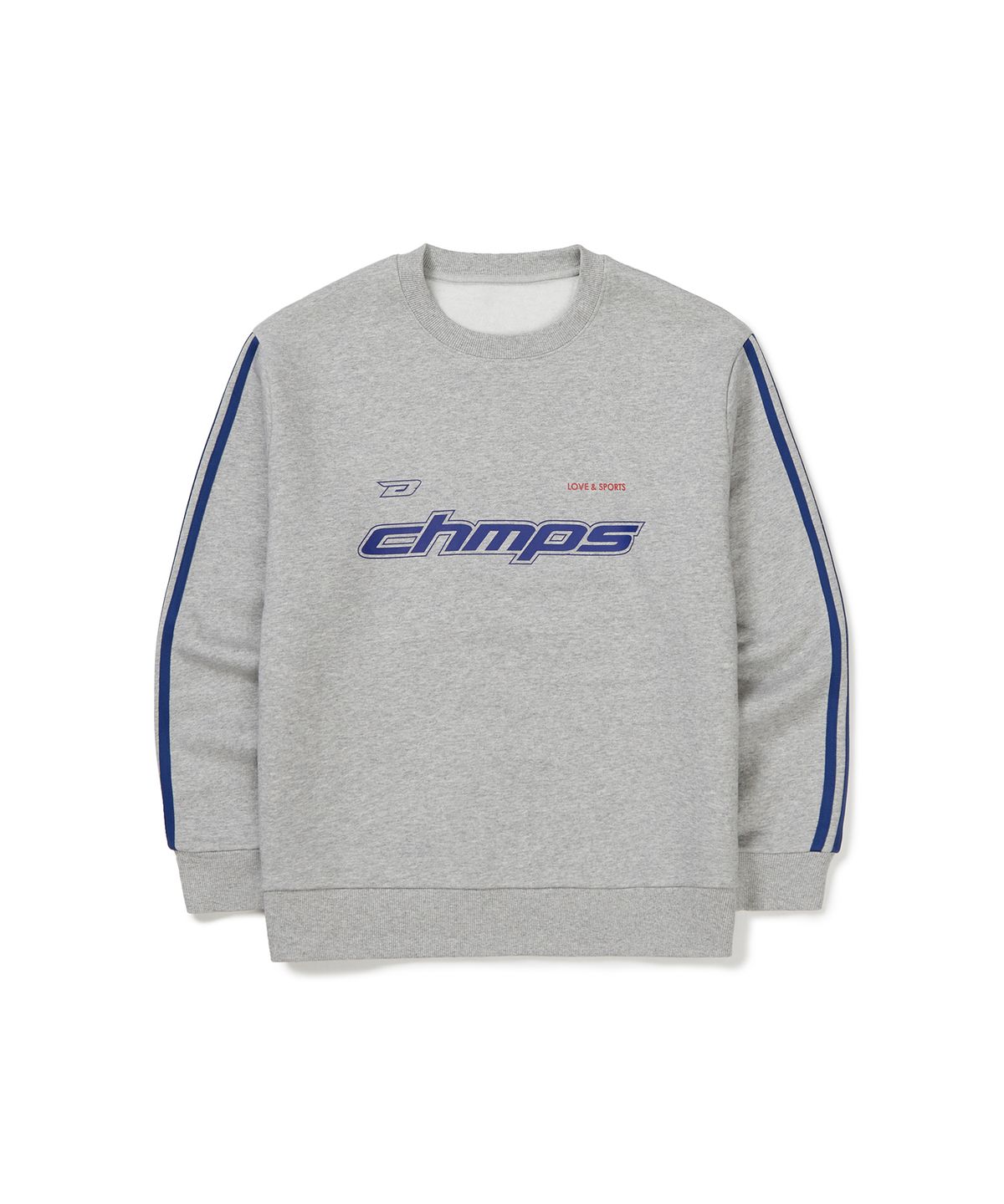 본챔스(BORN CHAMPS) CHMPS 스포티 로고 맨투맨  B23FT12GY