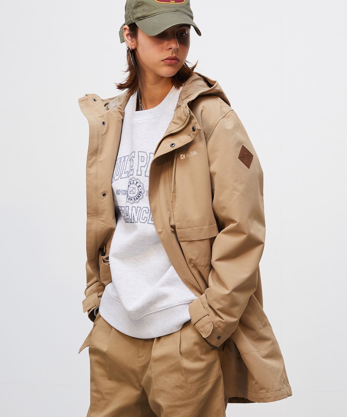 쿨트(KULTE) 윈드 쉴드 웨더 자켓 BEIGE