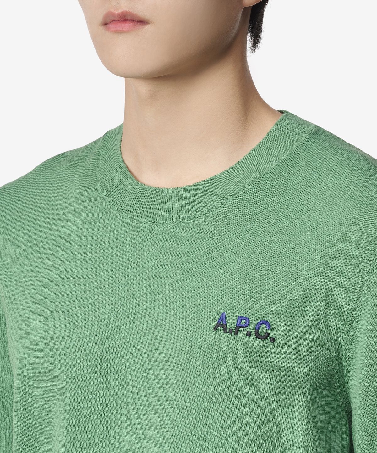 아페쎄(A.P.C.) 라운드넥 니트 스웨터 - 그린 / COGUQH23213TKI