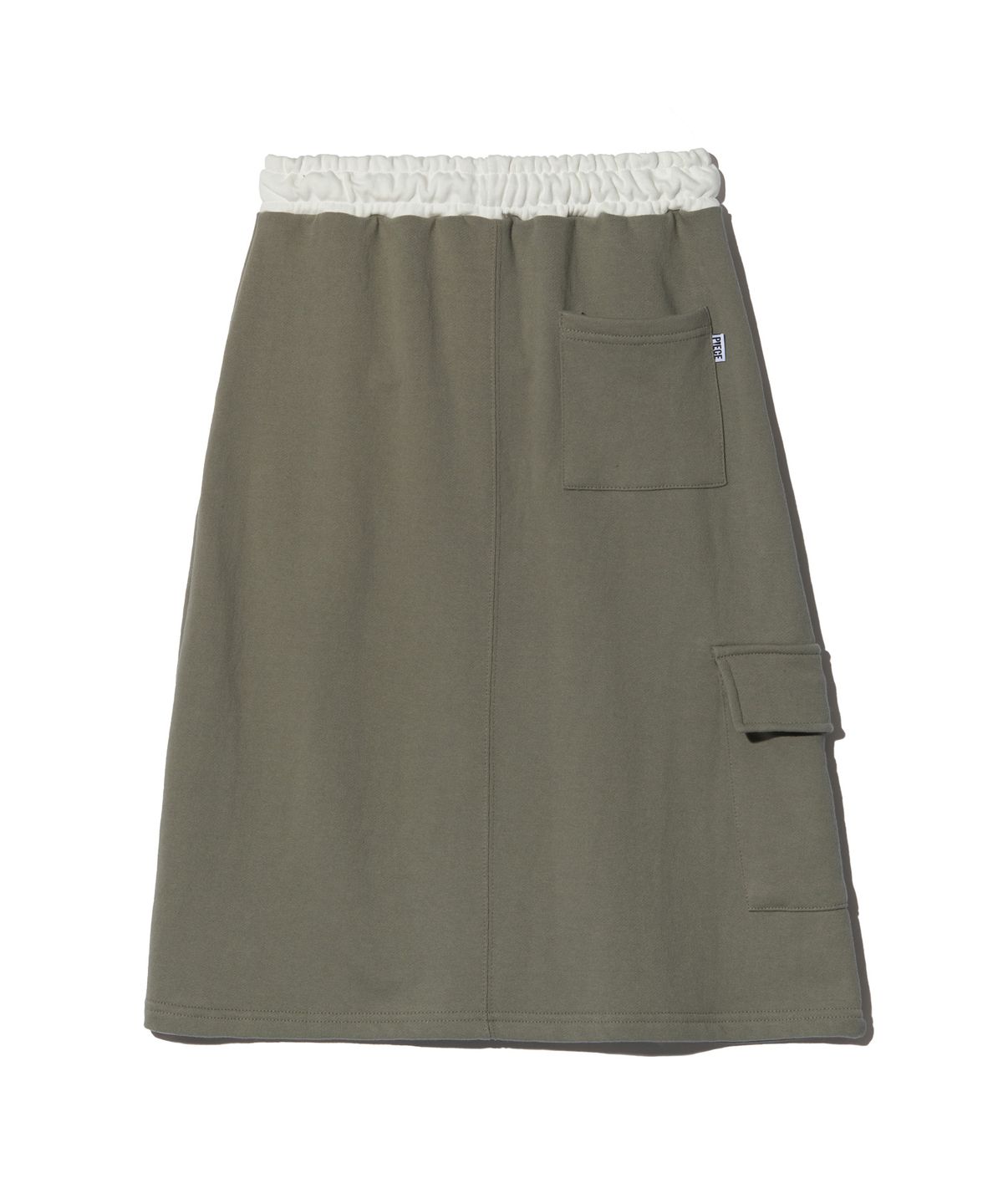 피스메이커(PIECE MAKER) OFFICIAL CARGO MIDI SKIRT (OLIVE)